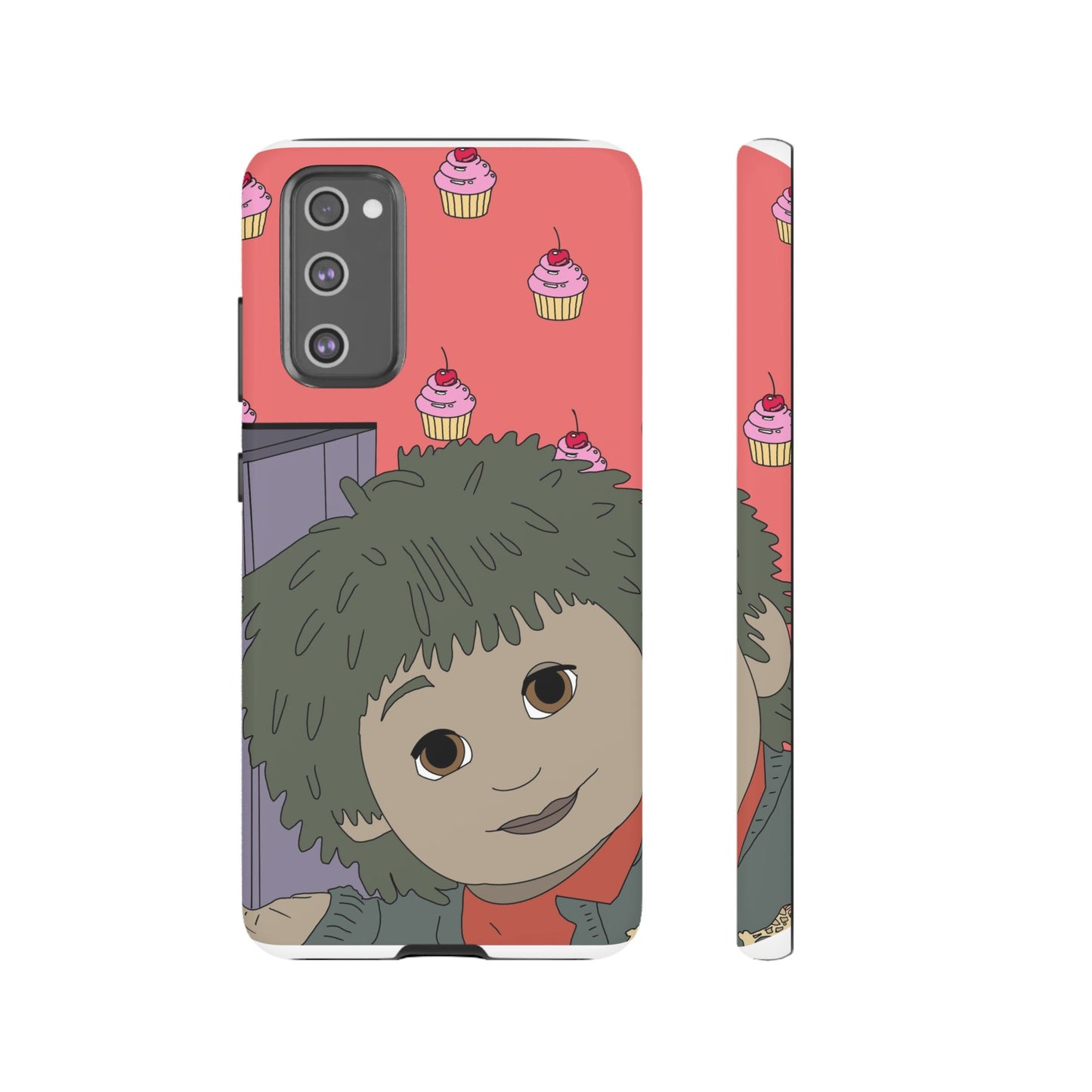 Cute Cupcake Tiny Phone Case — Whimsical Retro Character Protective Cover