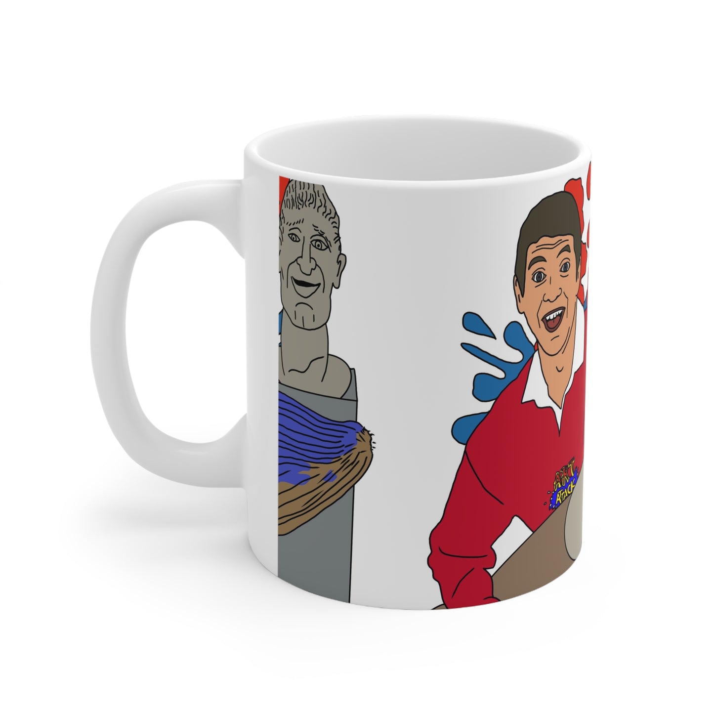 Retro Art Attack 90s Cartoon Coffee Mug — Ceramic Cup