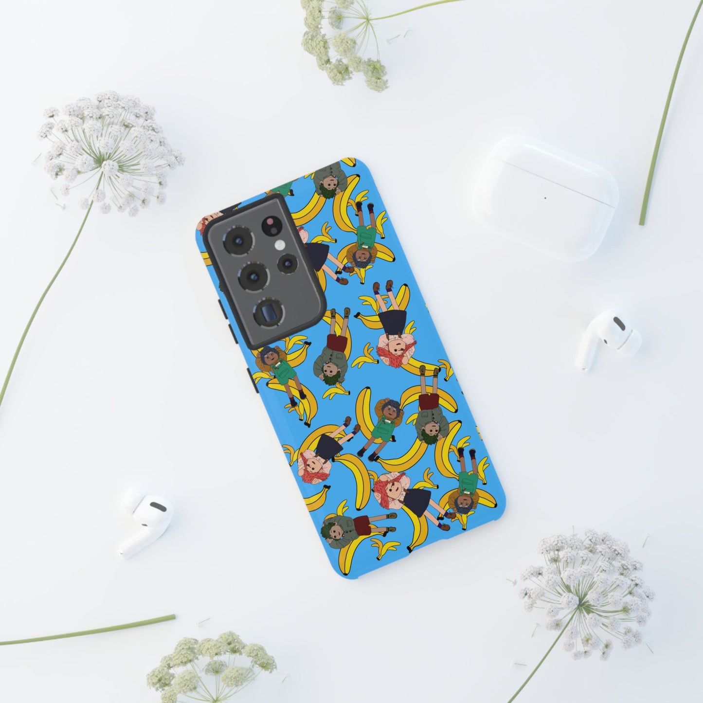 Banana Tots Pattern Phone Case — Cute Cartoon Phone Cover