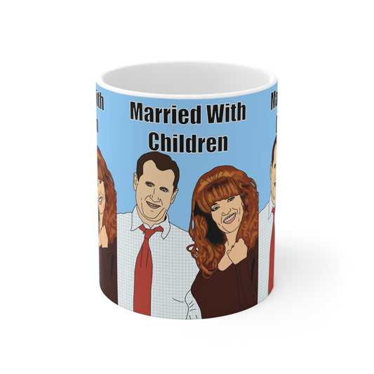 Married With Children Cartoon Family Ceramic Coffee Mug