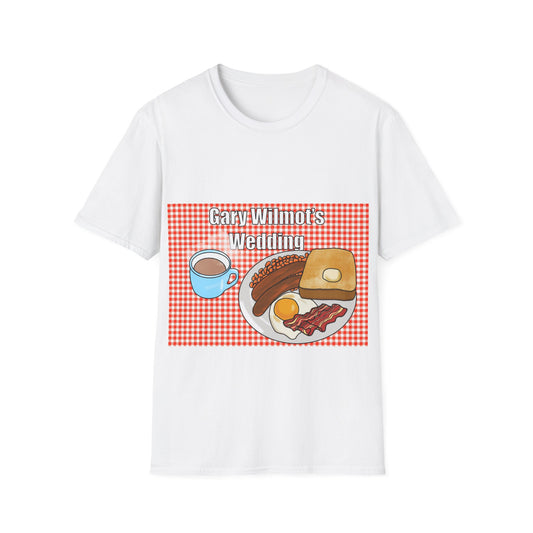 Alan Partridge T-Shirt — 'Gary Wilmot's Wedding' Retro Diner Graphic
