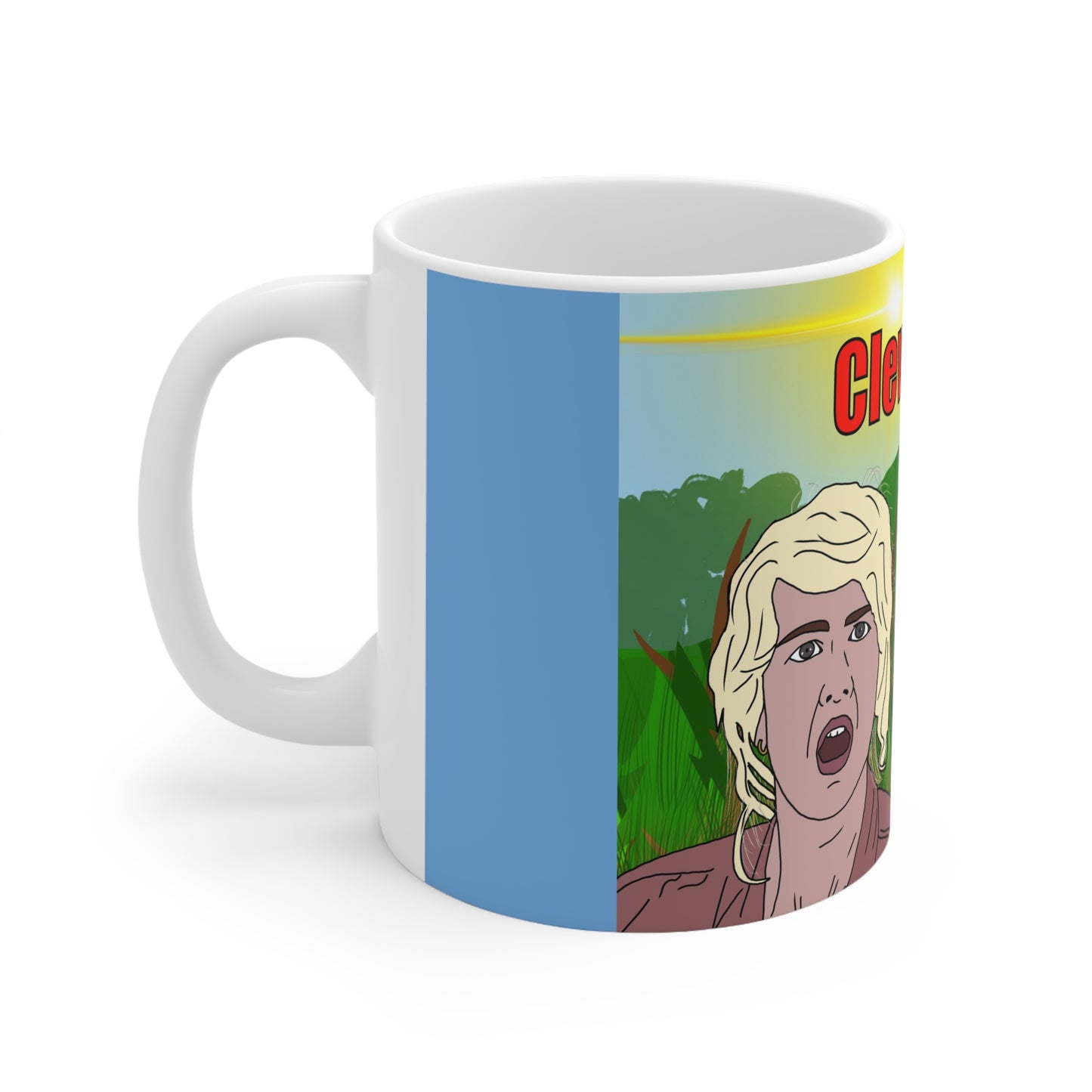 Clever Girl Jurassic Park Mug — Funny Dinosaur Movie Quote Ceramic Coffee Cup