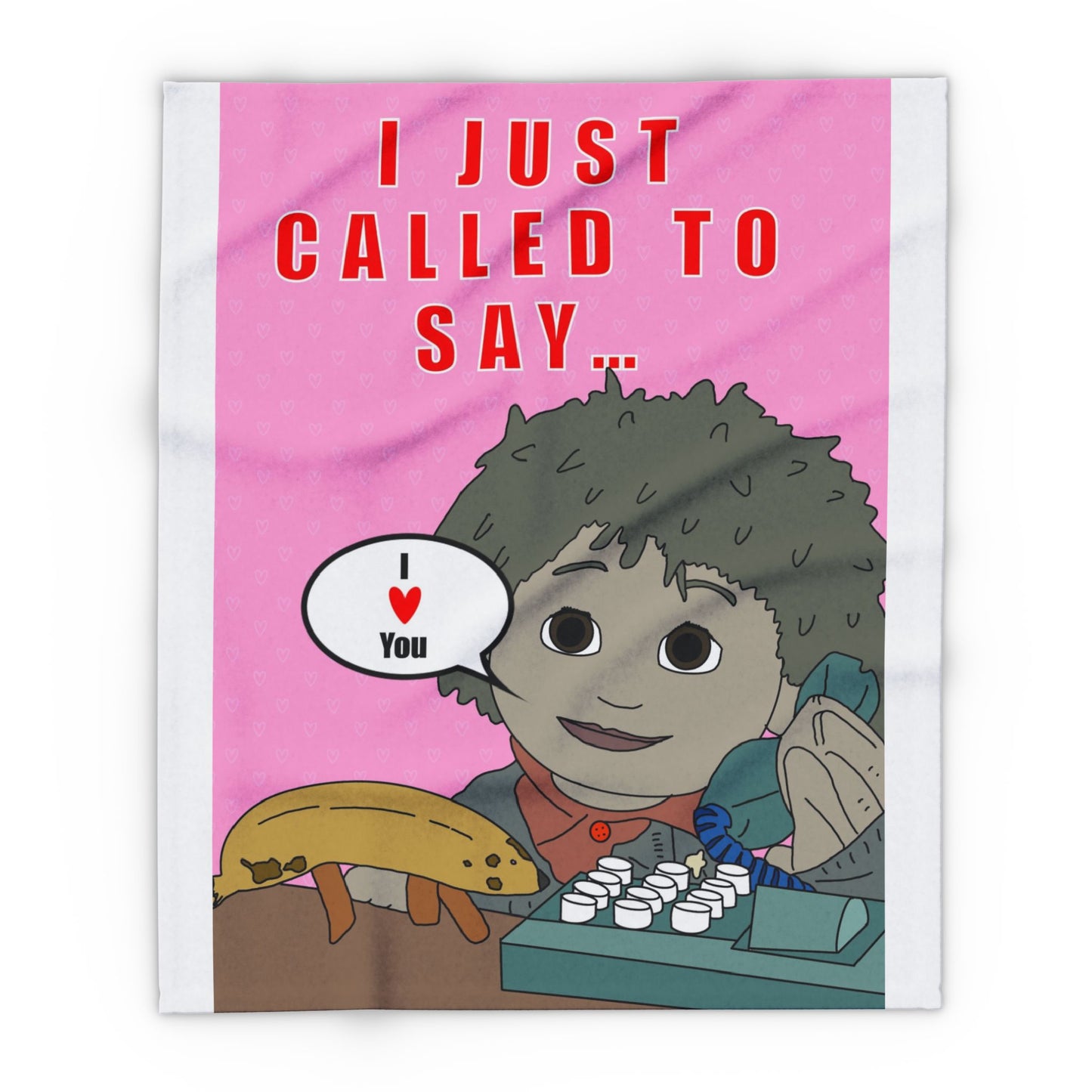 Limited Edition Valentines Day I Just Called to Say I Love You Arctic Fleece Blanket