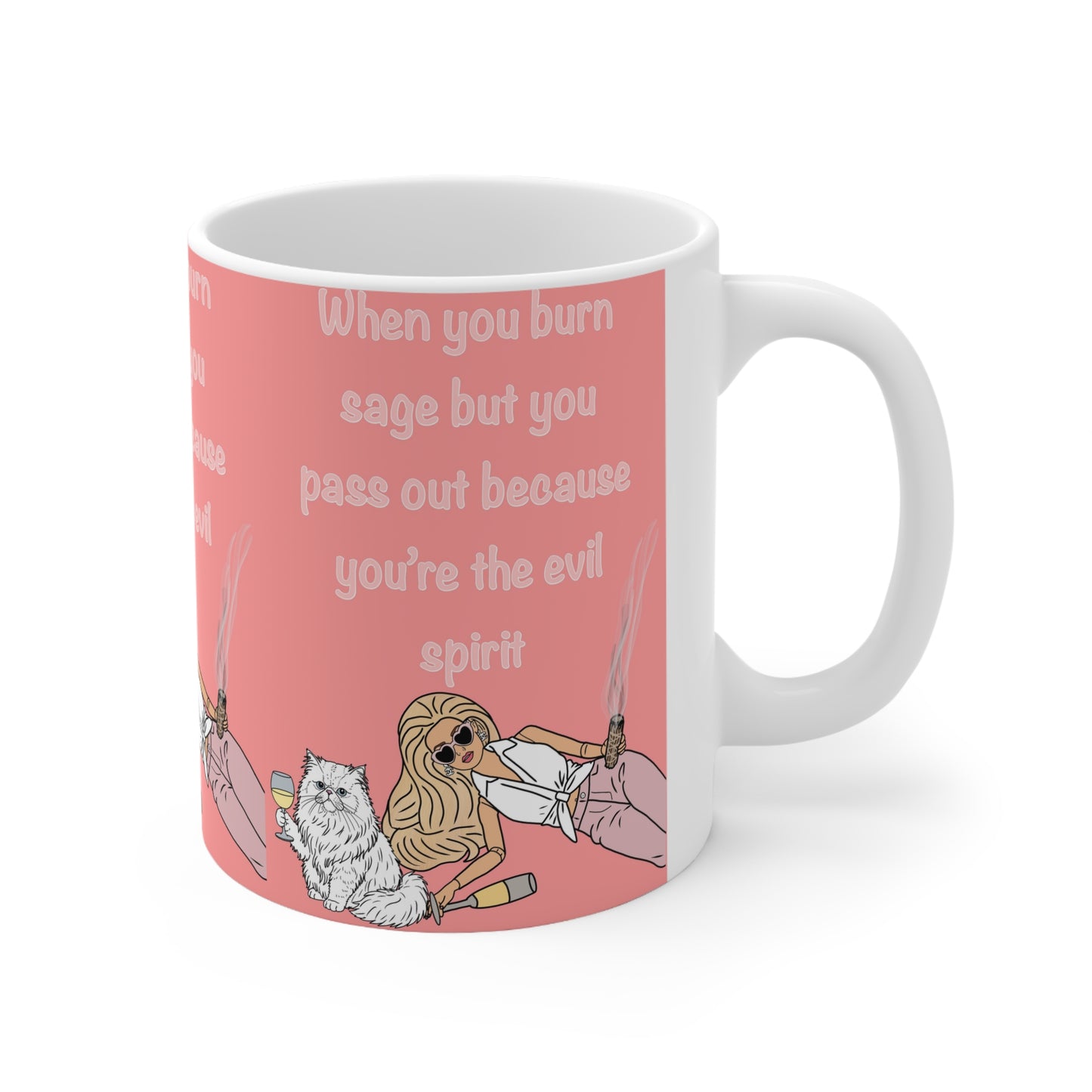 Barbie Burning Sage | Funny Mug | More Jam