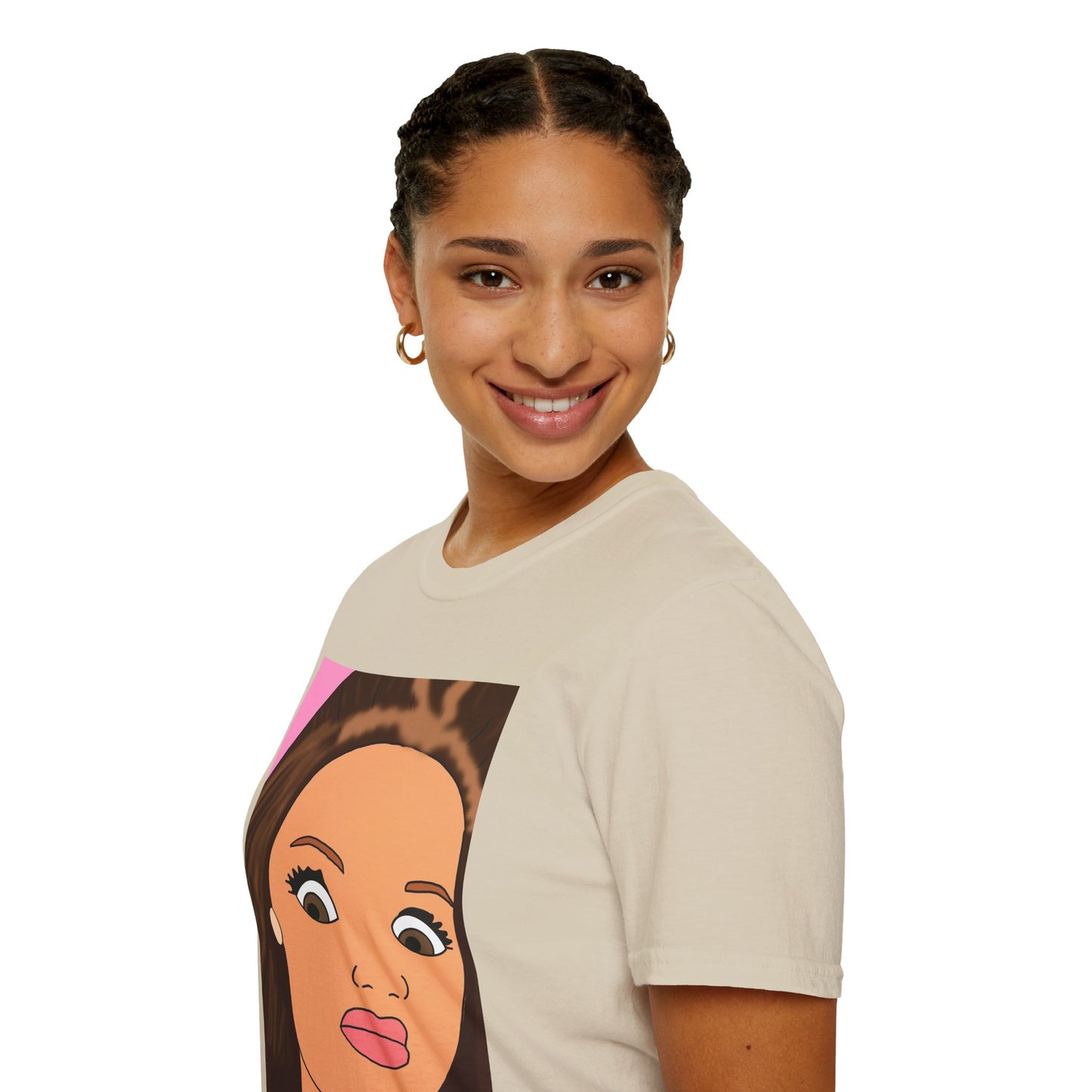 WTF Face T-Shirt — Retro Cartoon Portrait Tee