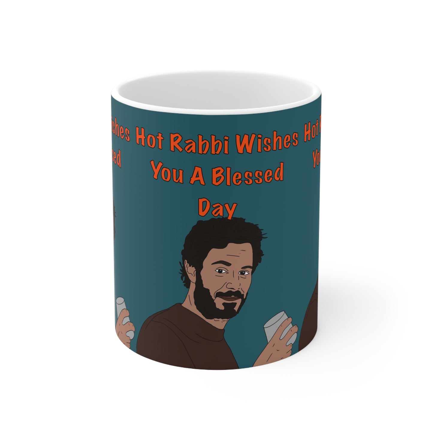 Nobody Wants This — “Hot Rabbi Wishes You A Blessed Day” Coffee Cup