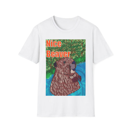 Nice Beaver T-Shirt — Cute Woodland Animal Graphic Tee