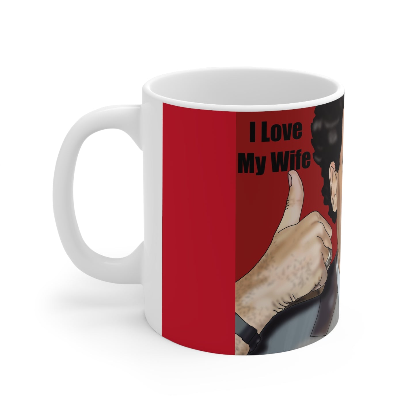 Borat — "I Love My Wife" Thumbs-Up Mug
