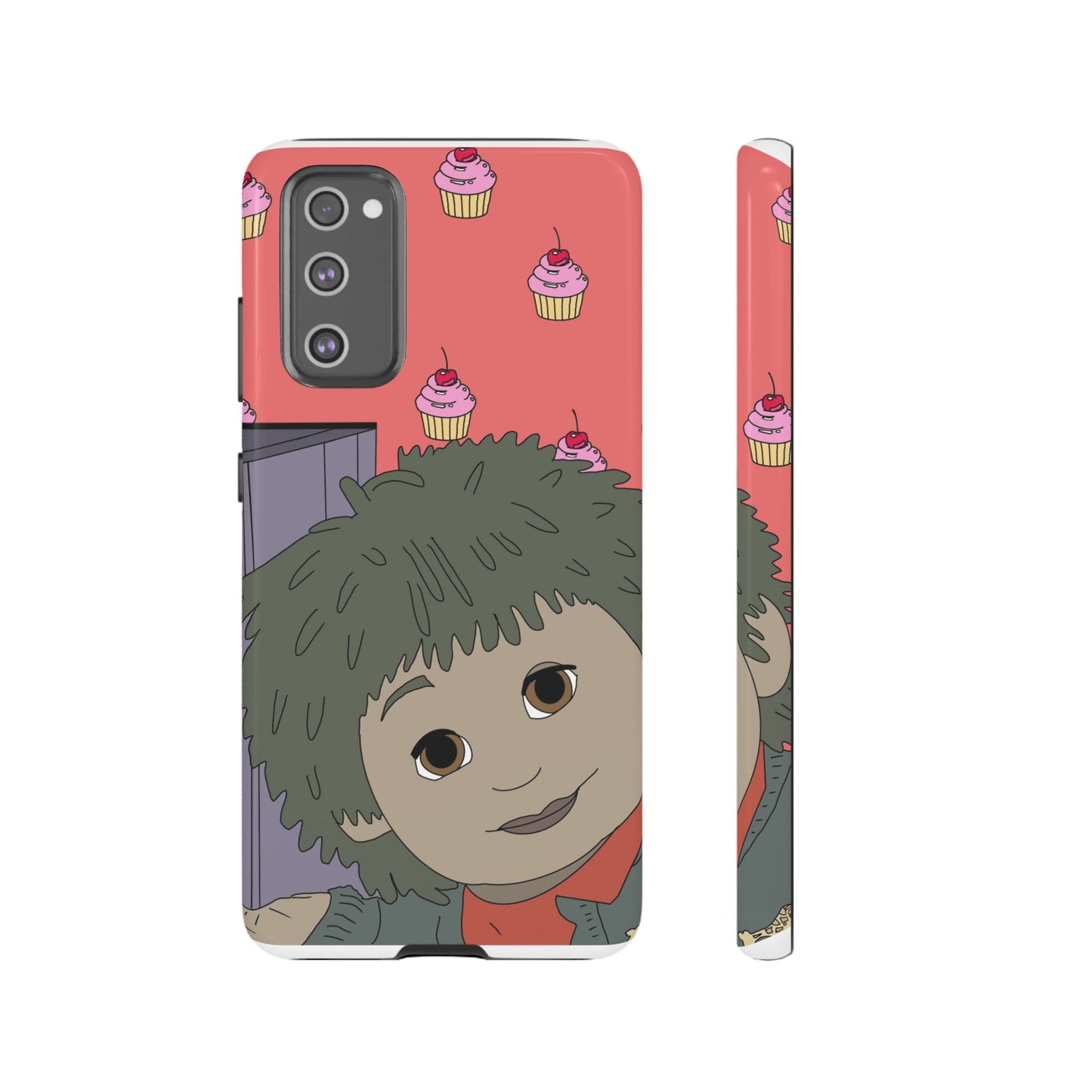 Cute Cupcake Tiny Phone Case — Whimsical Retro Character Protective Cover