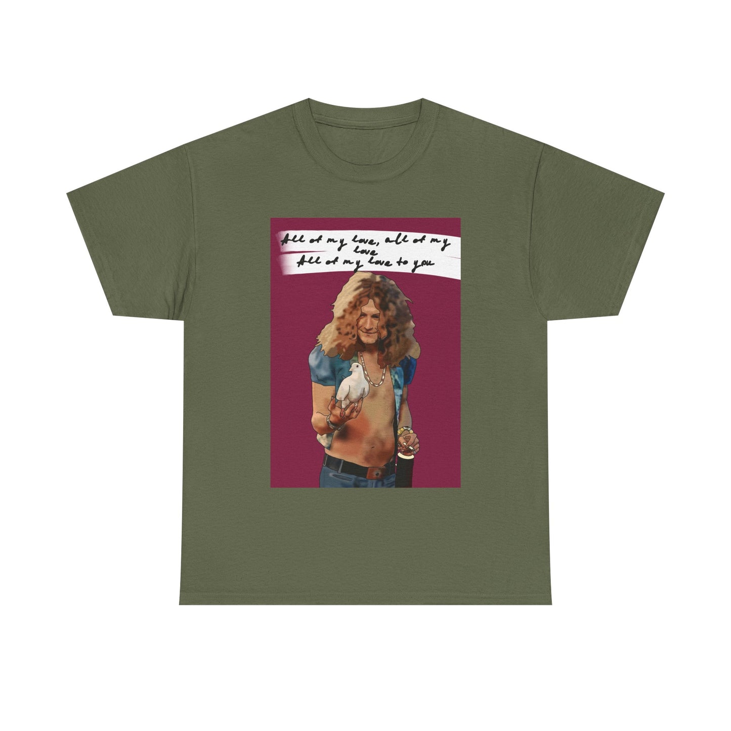 Robert Plant Led Zeppelin lyrics t shirt