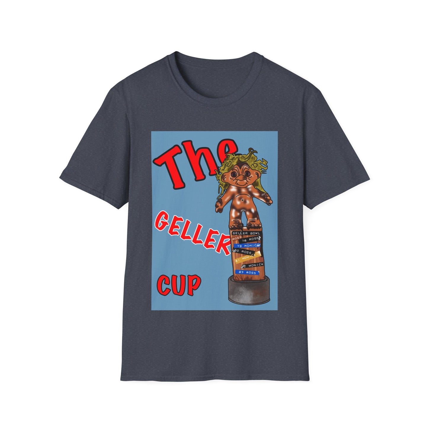 Friends TV Show Geller Cup T-Shirt — Retro Trophy Graphic Tee