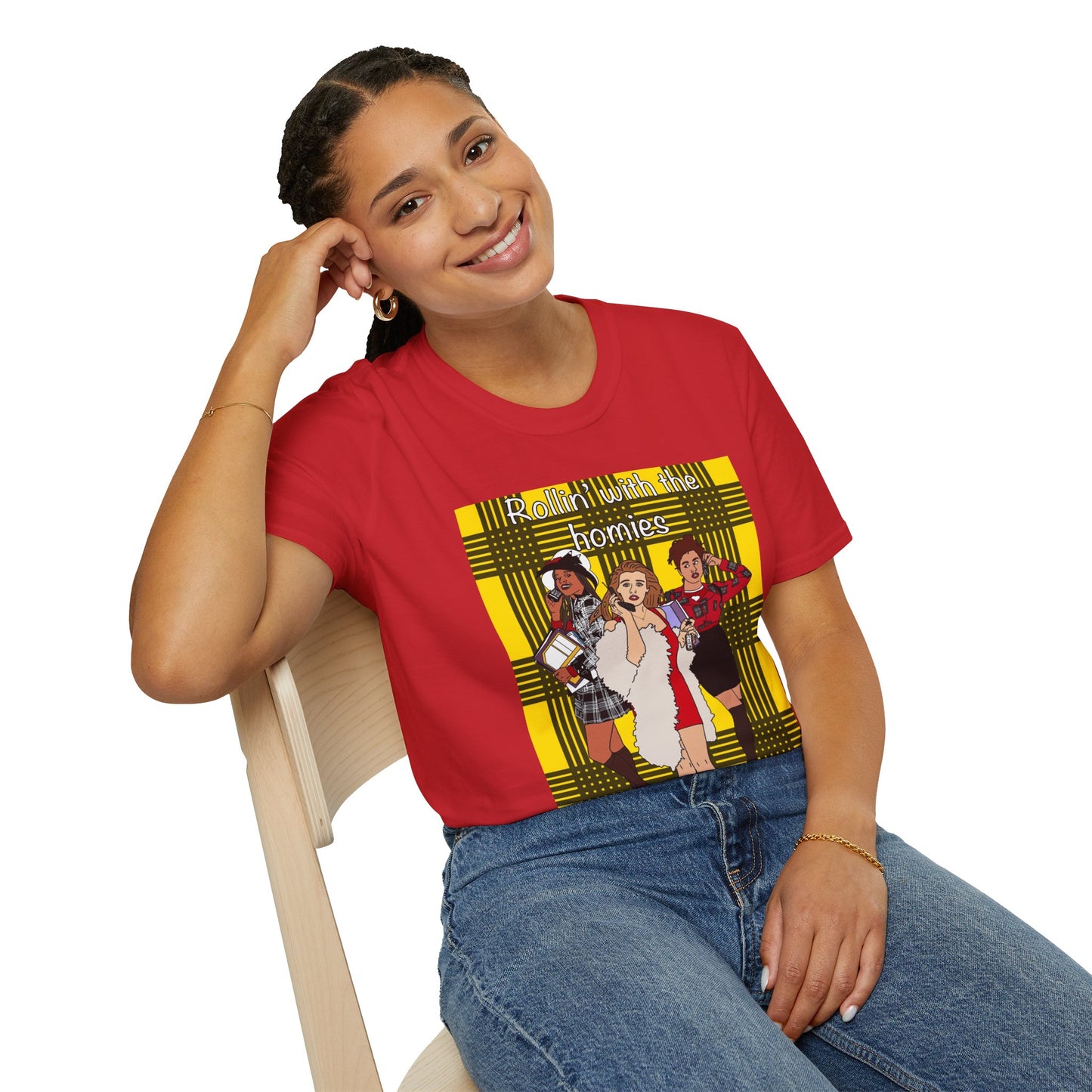 90s Clueless Graphic T-Shirt — ‘Clueless’ Plaid Inspired Retro Femme Tee