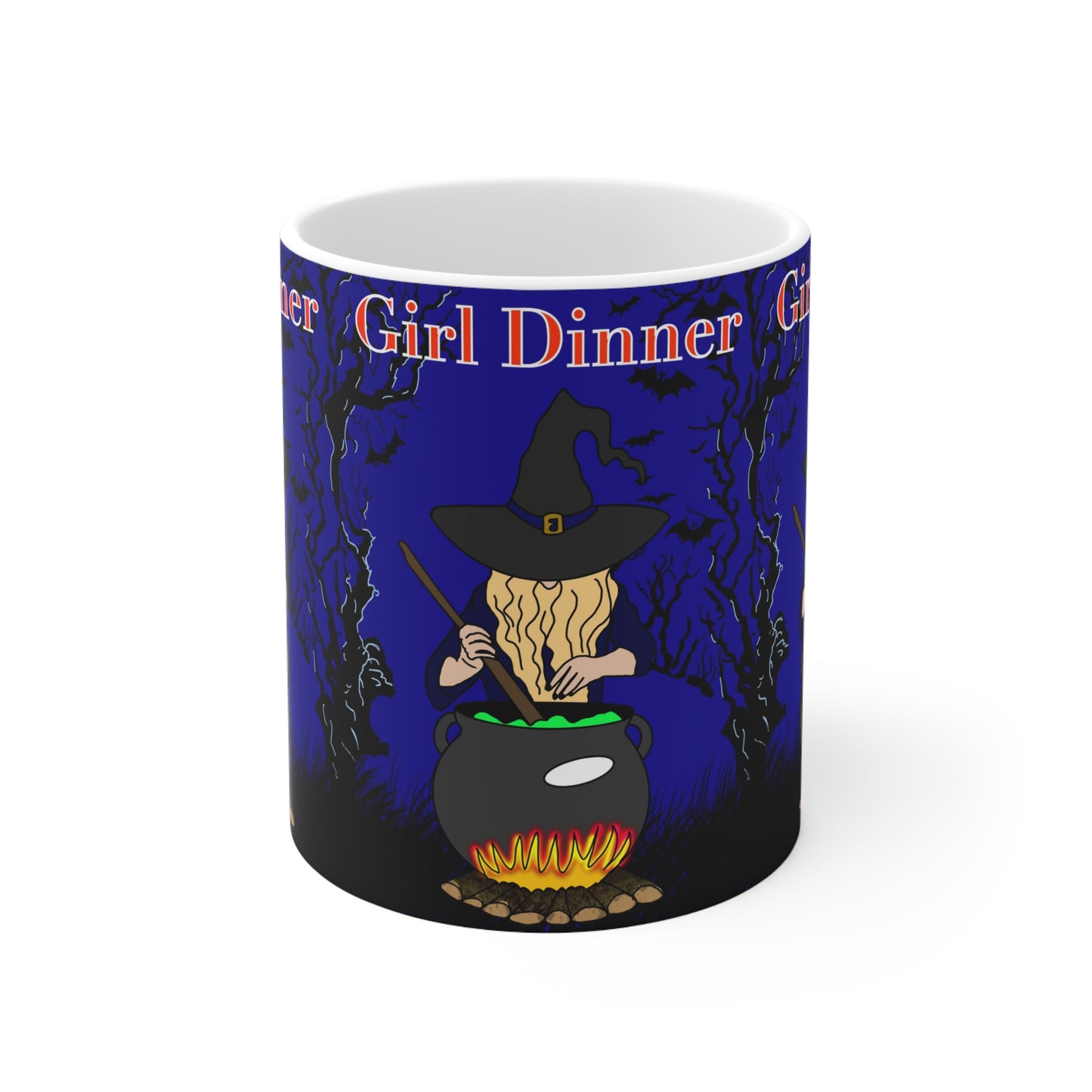 Witch Girl Dinner Coffee Mug — Halloween Ceramic