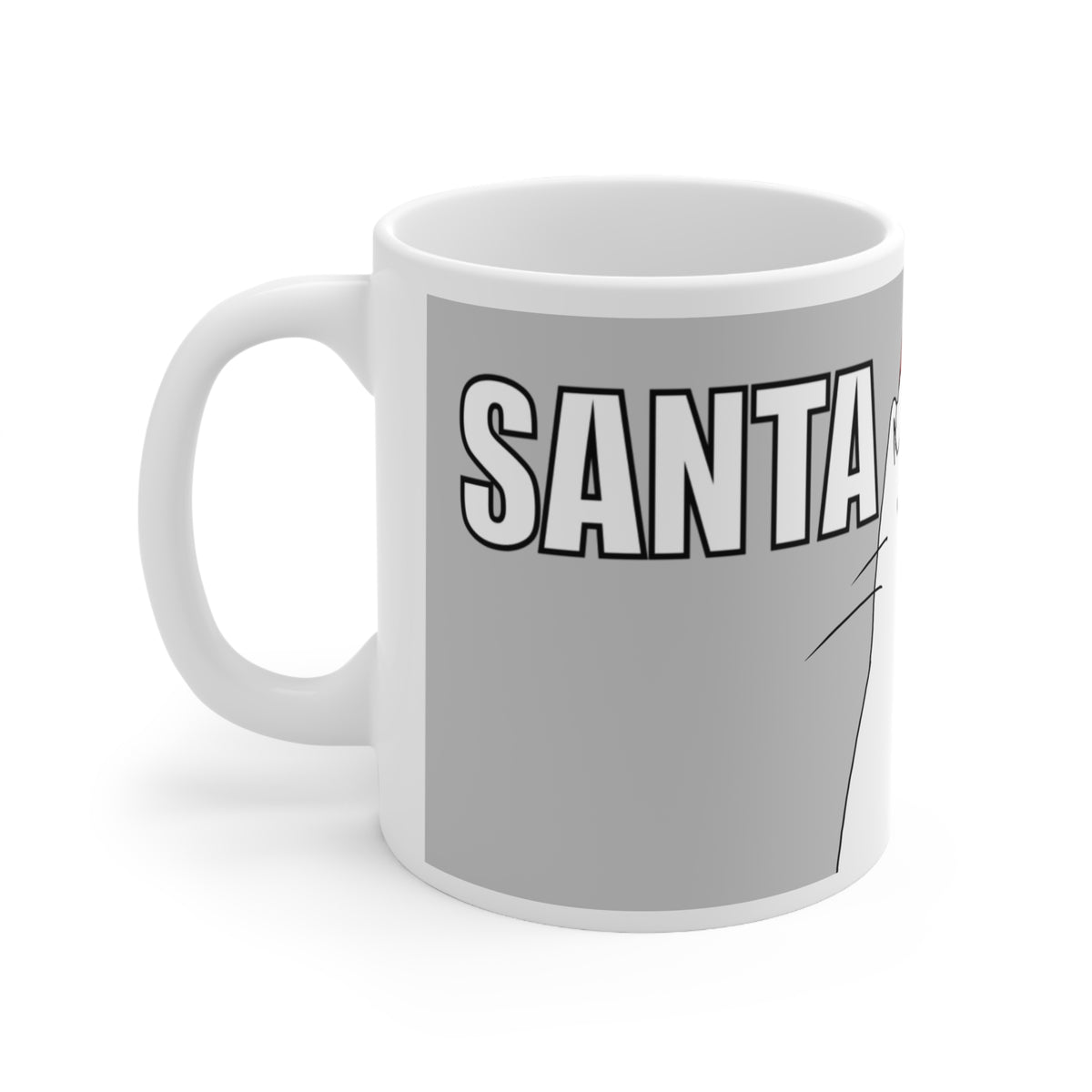 Santa Claws | Cat Christmas Mug | More Jam