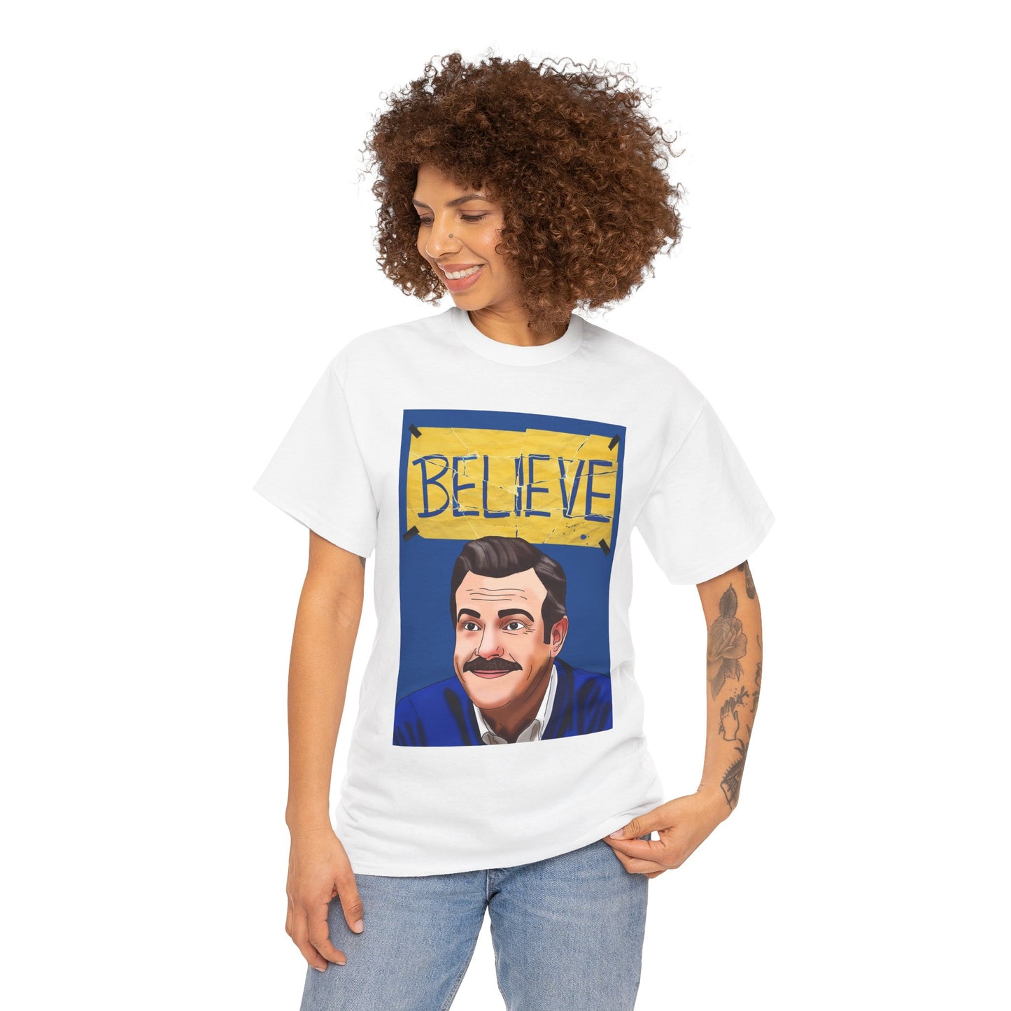 Ted Lasso Believe Portrait T‑Shirt — Inspirational Graphic Tee