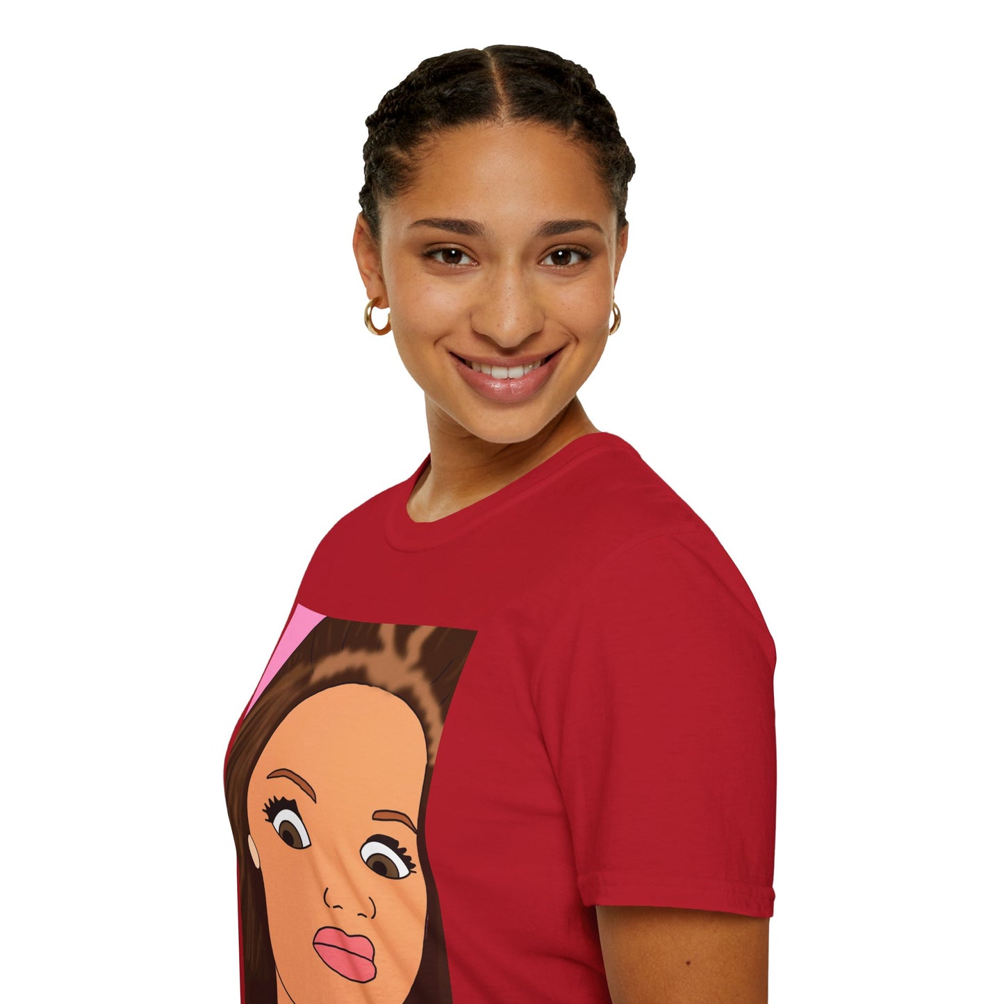 WTF Face T-Shirt — Retro Cartoon Portrait Tee