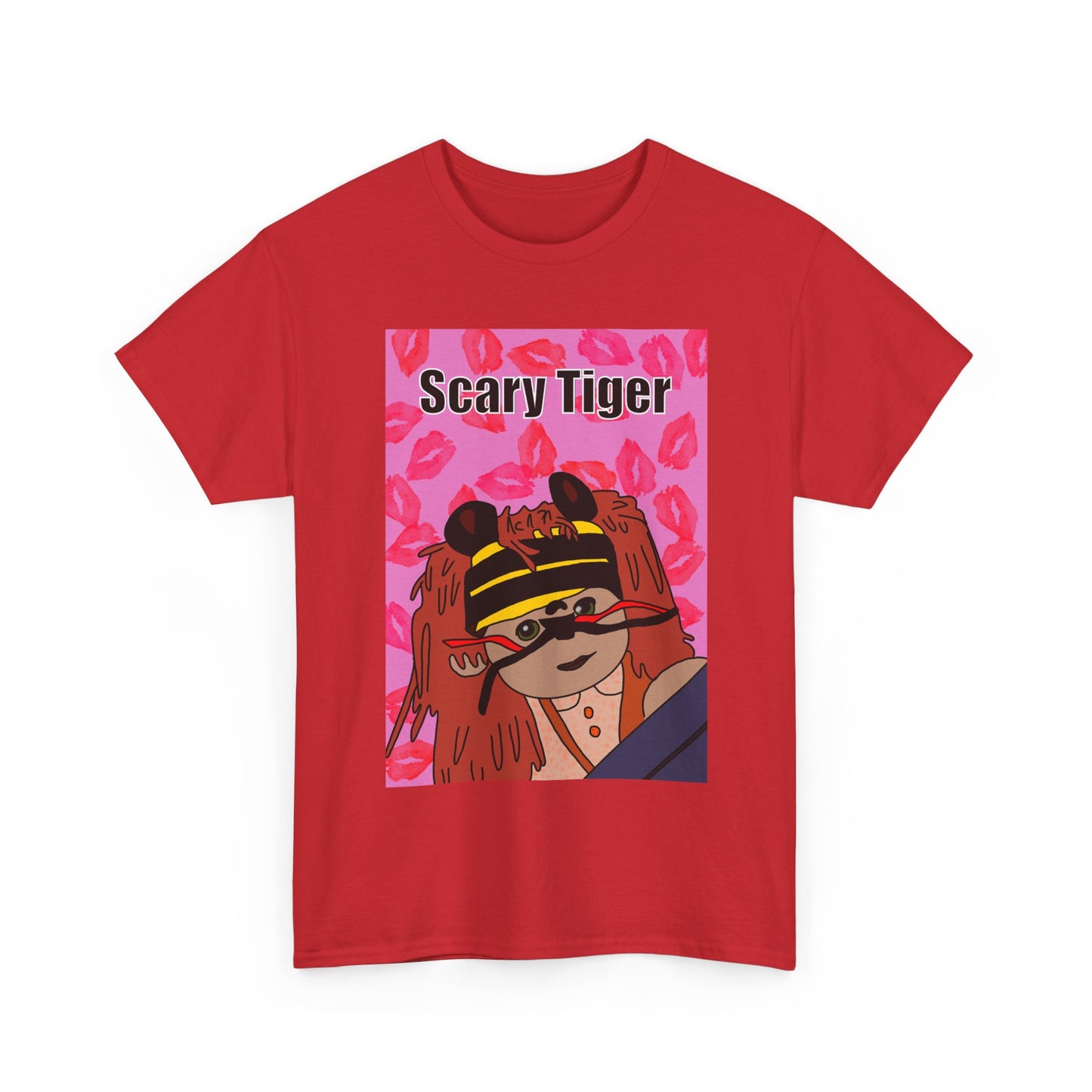 Limited Edition Valentines Day Scary Tiger Graphic Tee