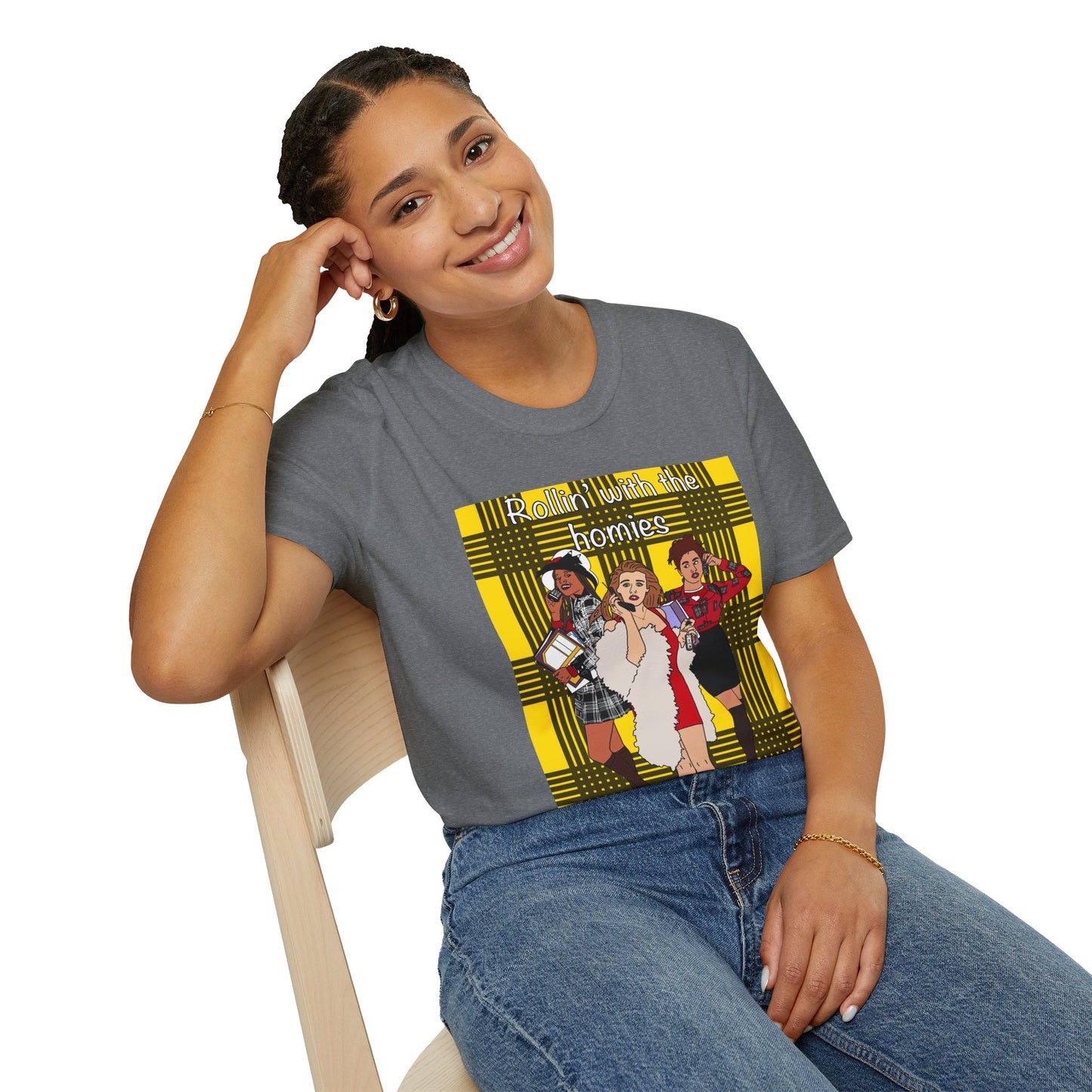 90s Clueless Graphic T-Shirt — ‘Clueless’ Plaid Inspired Retro Femme Tee