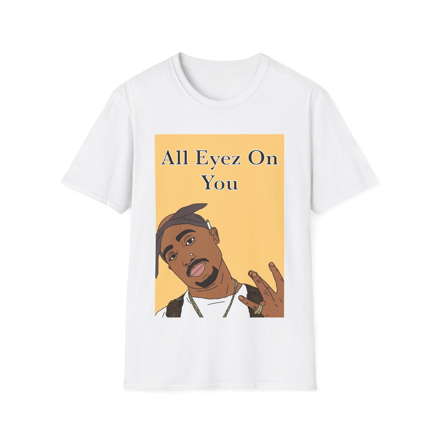 T-Shirt — "All Eyez On You" Tu-pac Portrait Graphic Tee