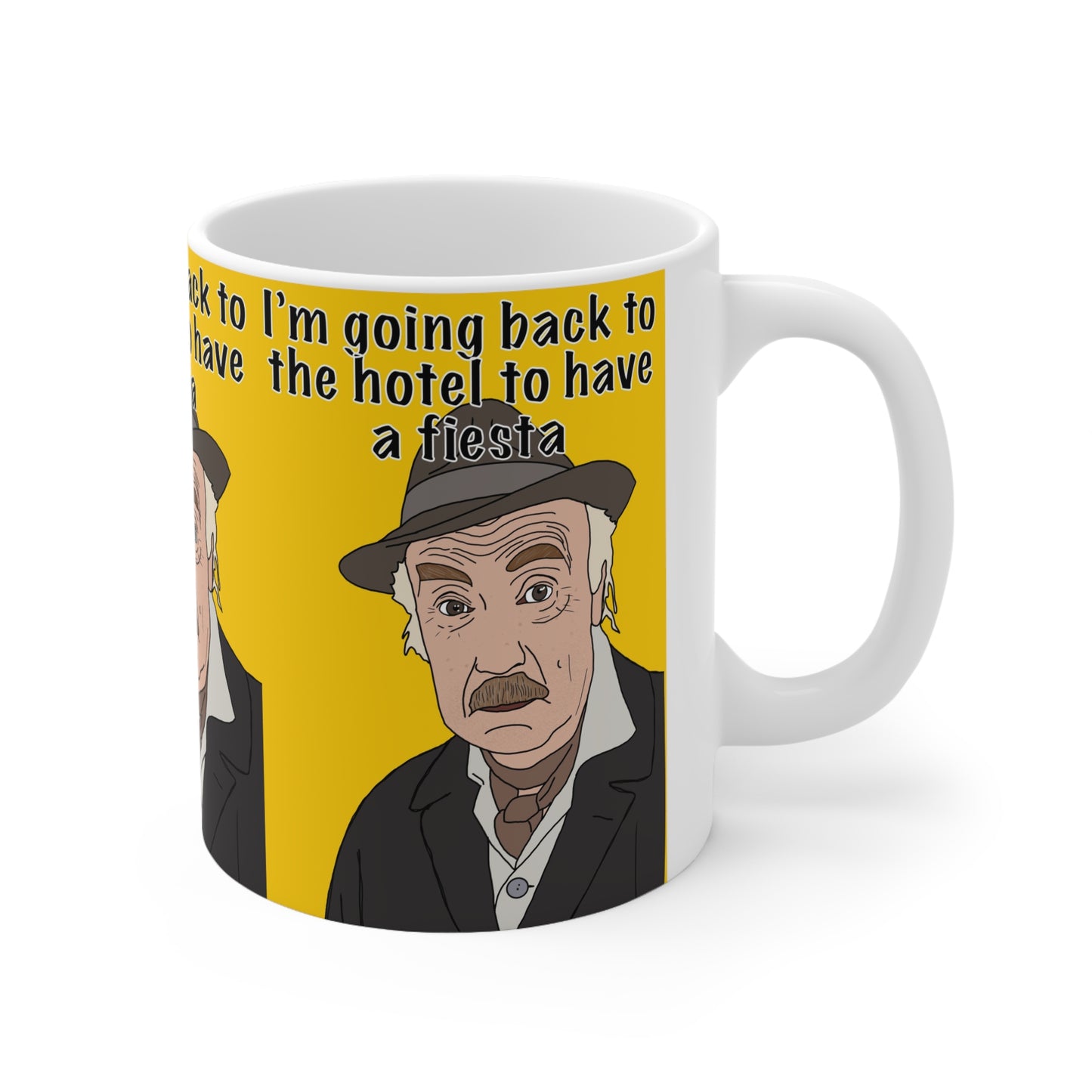 Grandad Only Fools — "I'm going back to the hotel to have a fiesta" Ceramic Coffee Cup