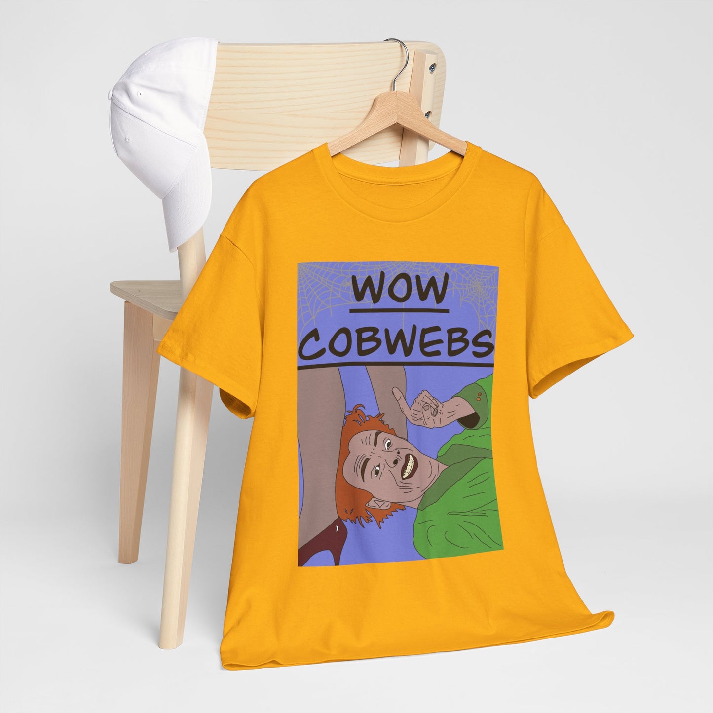 Drop Dead Fred T-Shirt — Funny "Wow Cobwebs" Retro Cartoon Tee