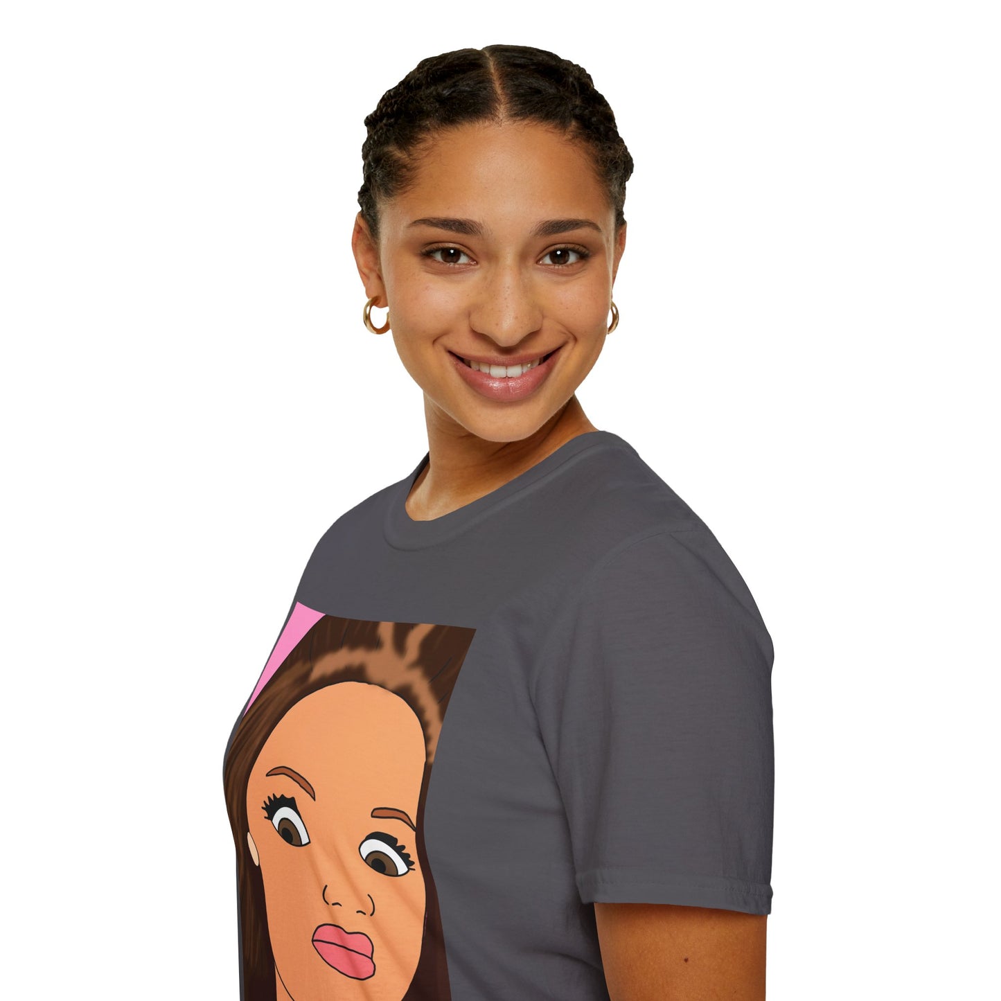 WTF Face T-Shirt — Retro Cartoon Portrait Tee
