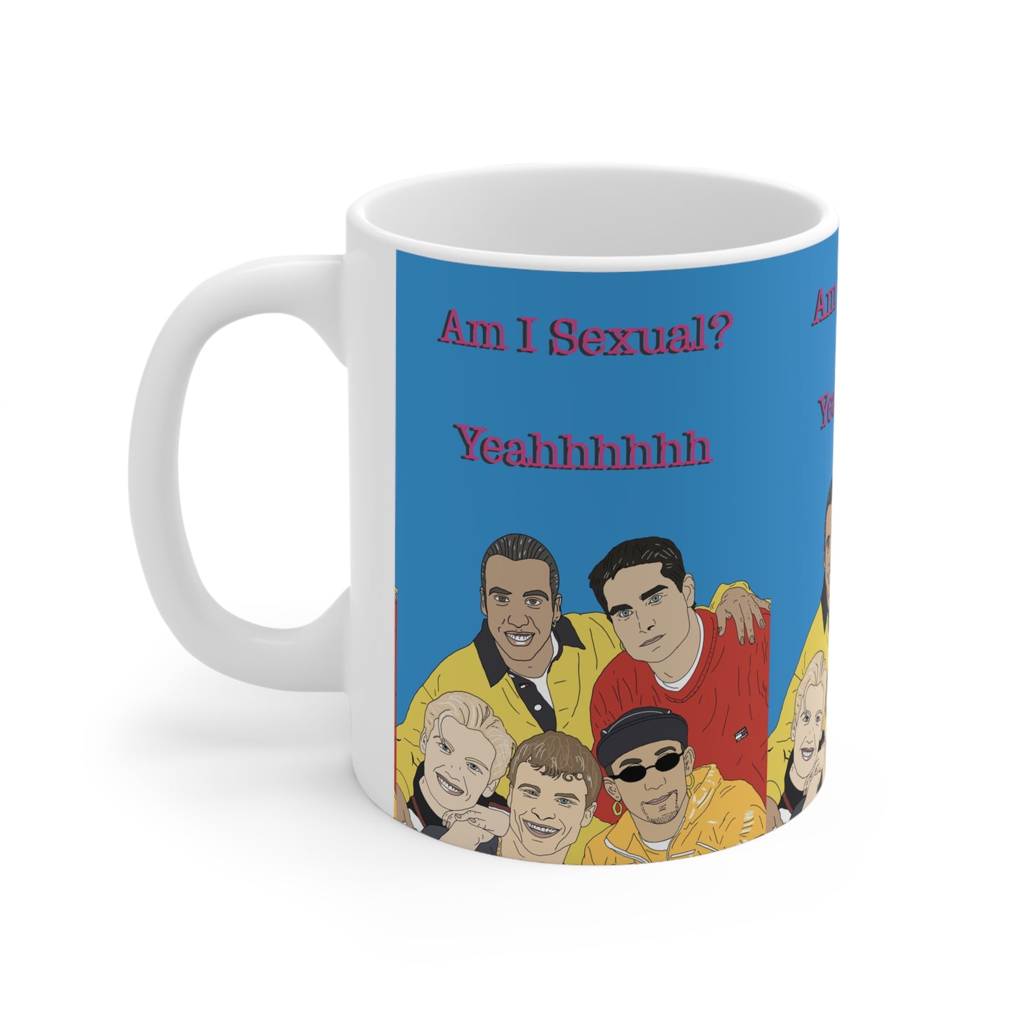 Backstreet Boys — Retro Pop Band Design with "Am I Sexual? Yeahhhhhh"