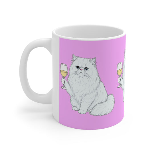 Persian Cat | Pink Wine Mug | More Jam