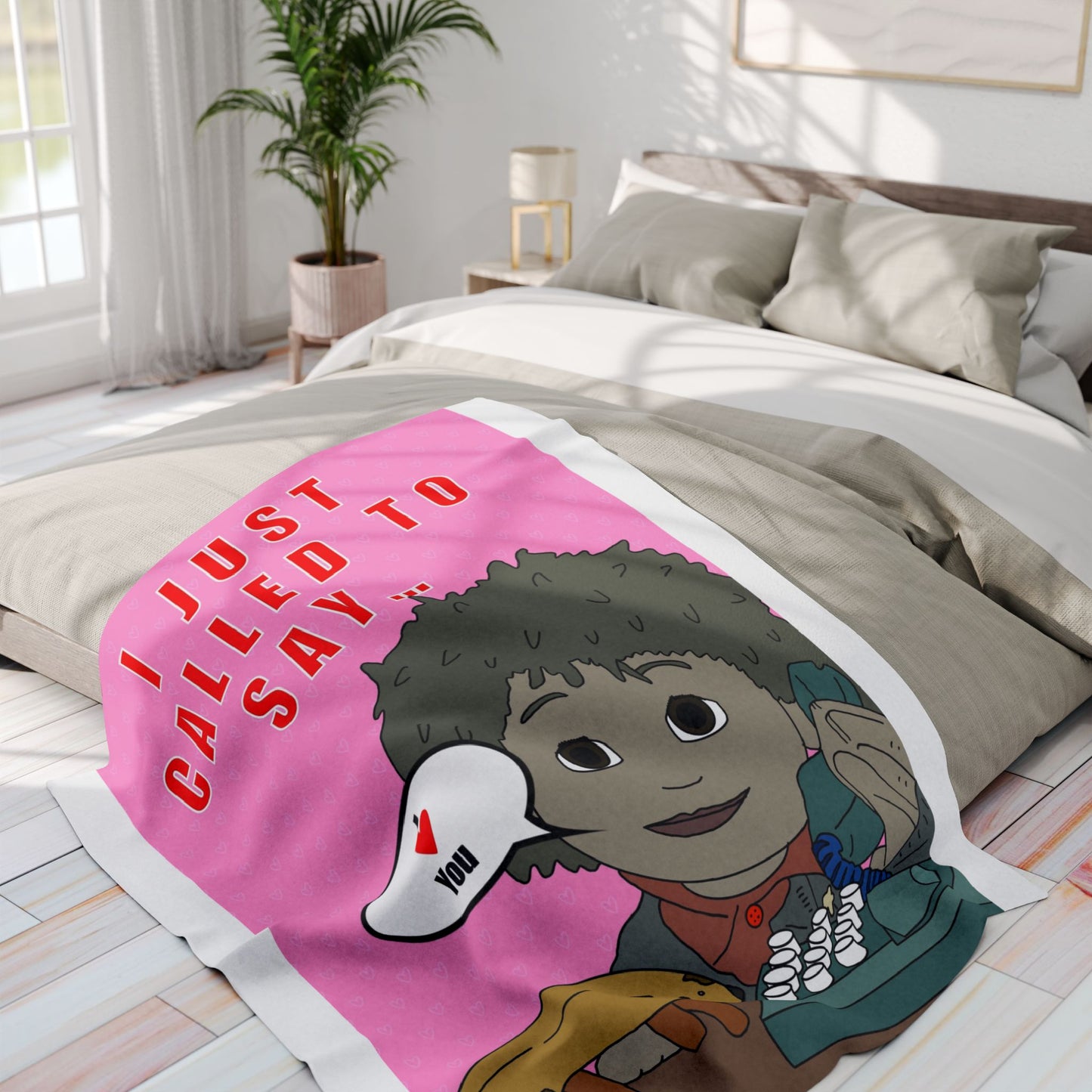 Limited Edition Valentines Day I Just Called to Say I Love You Arctic Fleece Blanket
