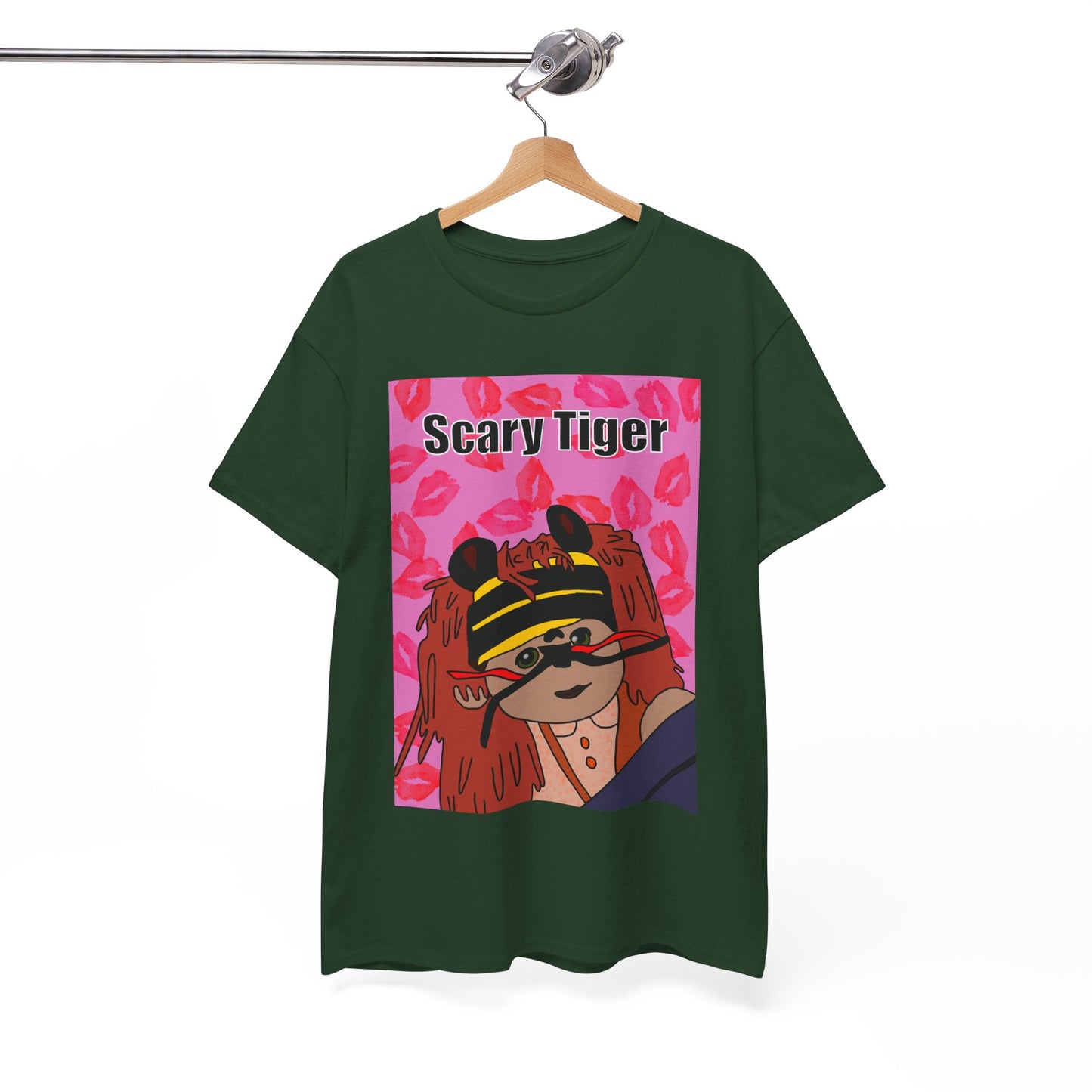 Limited Edition Valentines Day Scary Tiger Graphic Tee
