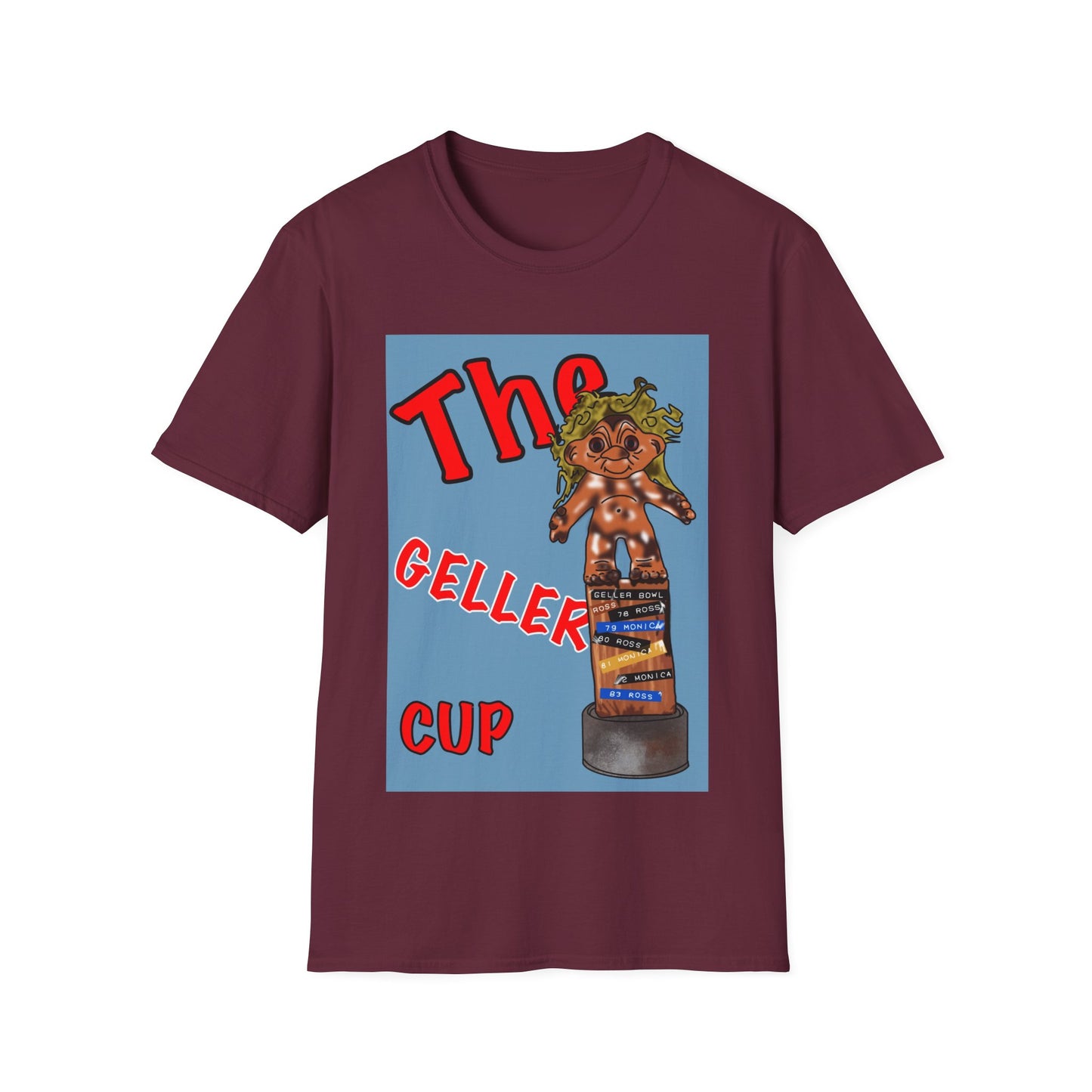 Friends TV Show Geller Cup T-Shirt — Retro Trophy Graphic Tee