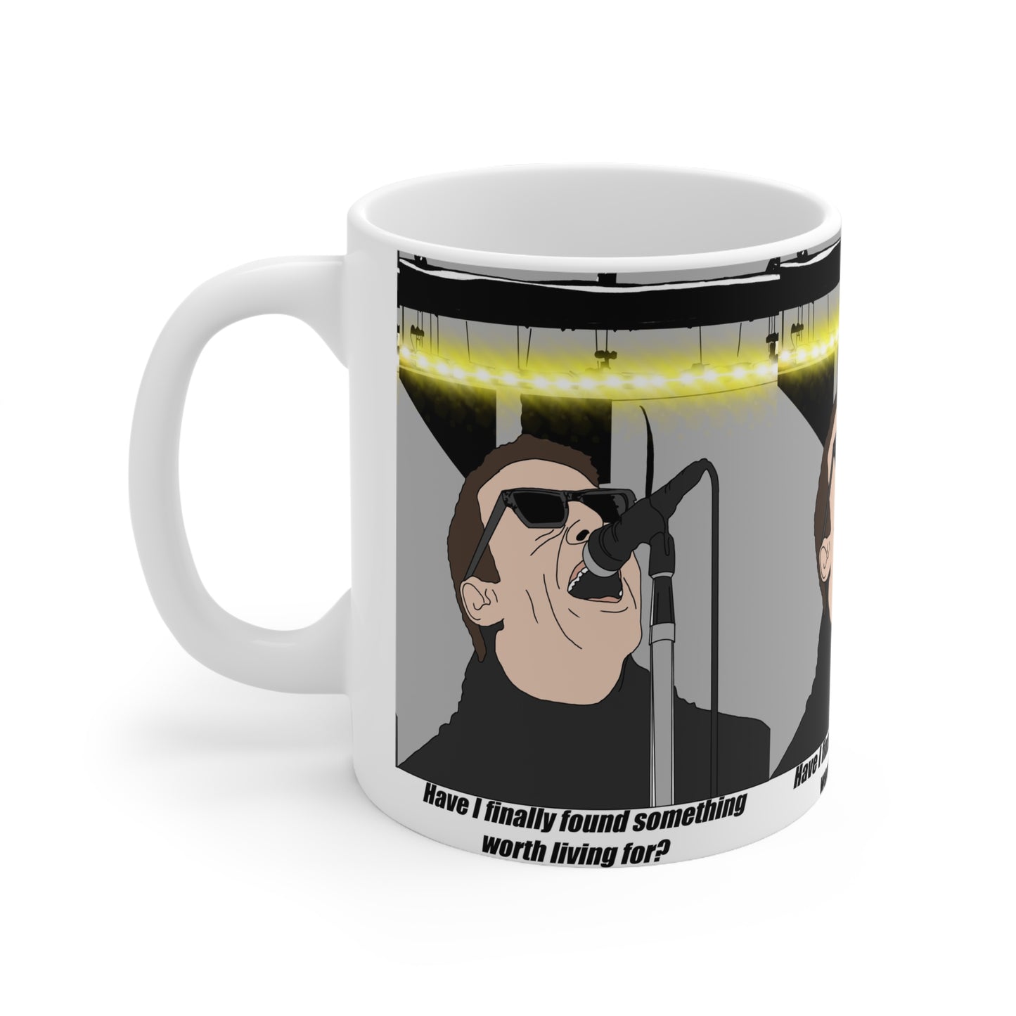 Cigarettes & Alcohol Oasis Reunion Coffee Mug — Lyric Band Art
