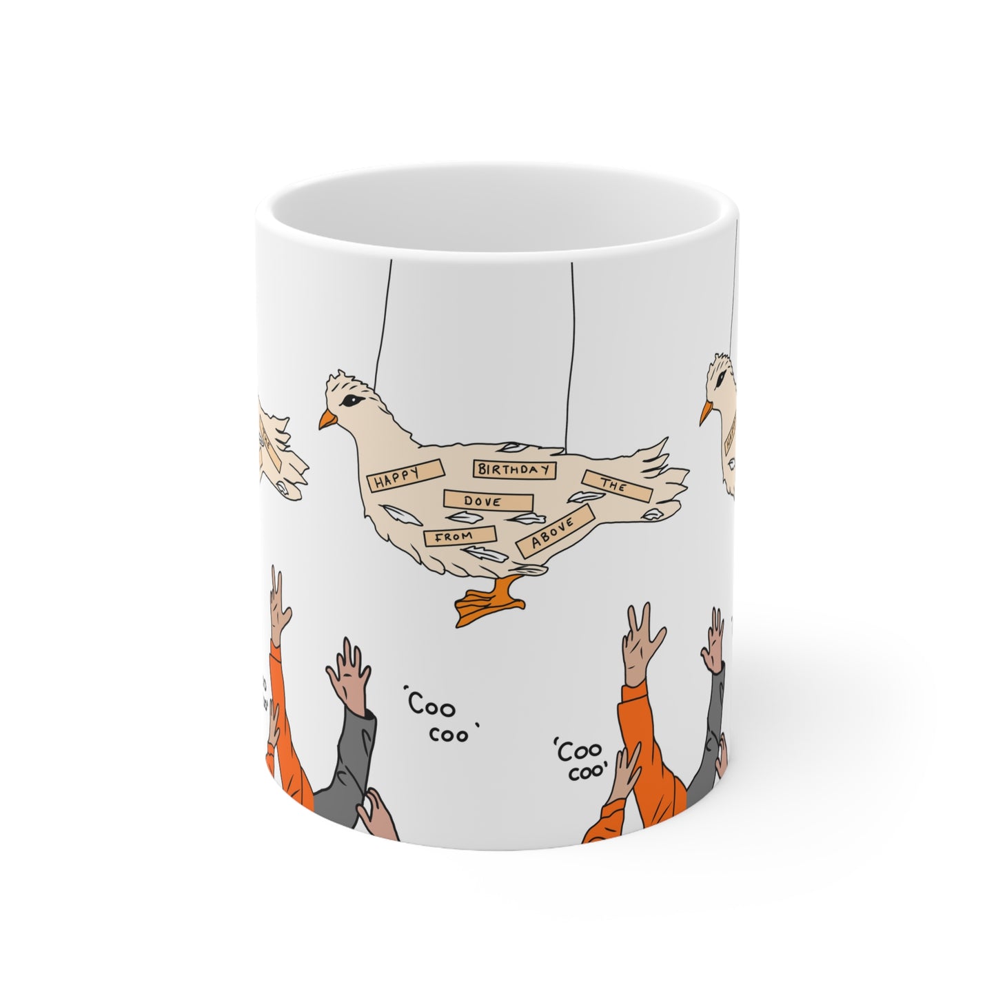 Shooting Stars Dove From Above Birthday Mug