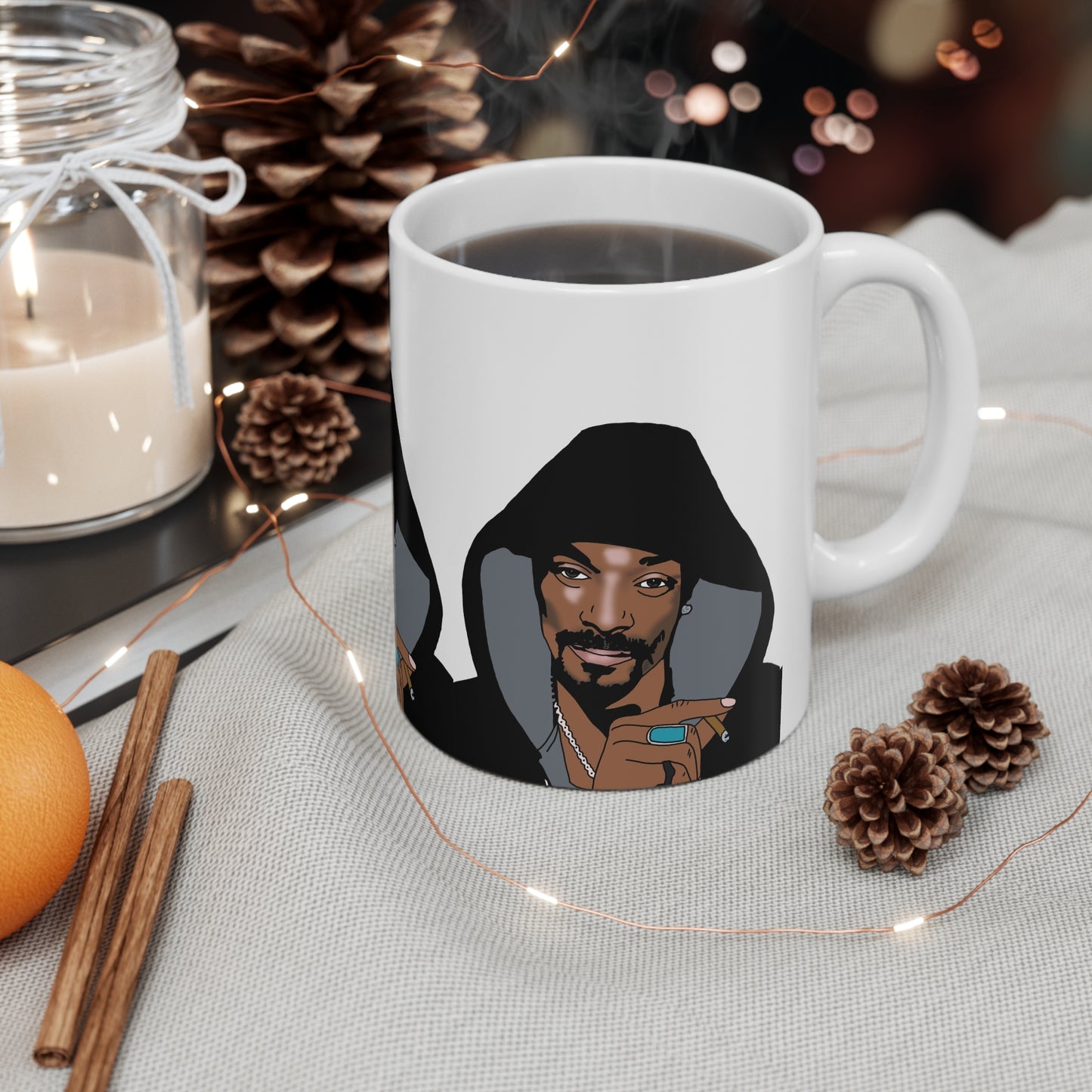 Hooded Snoop Ceramic Coffee Mug — 11oz/15oz
