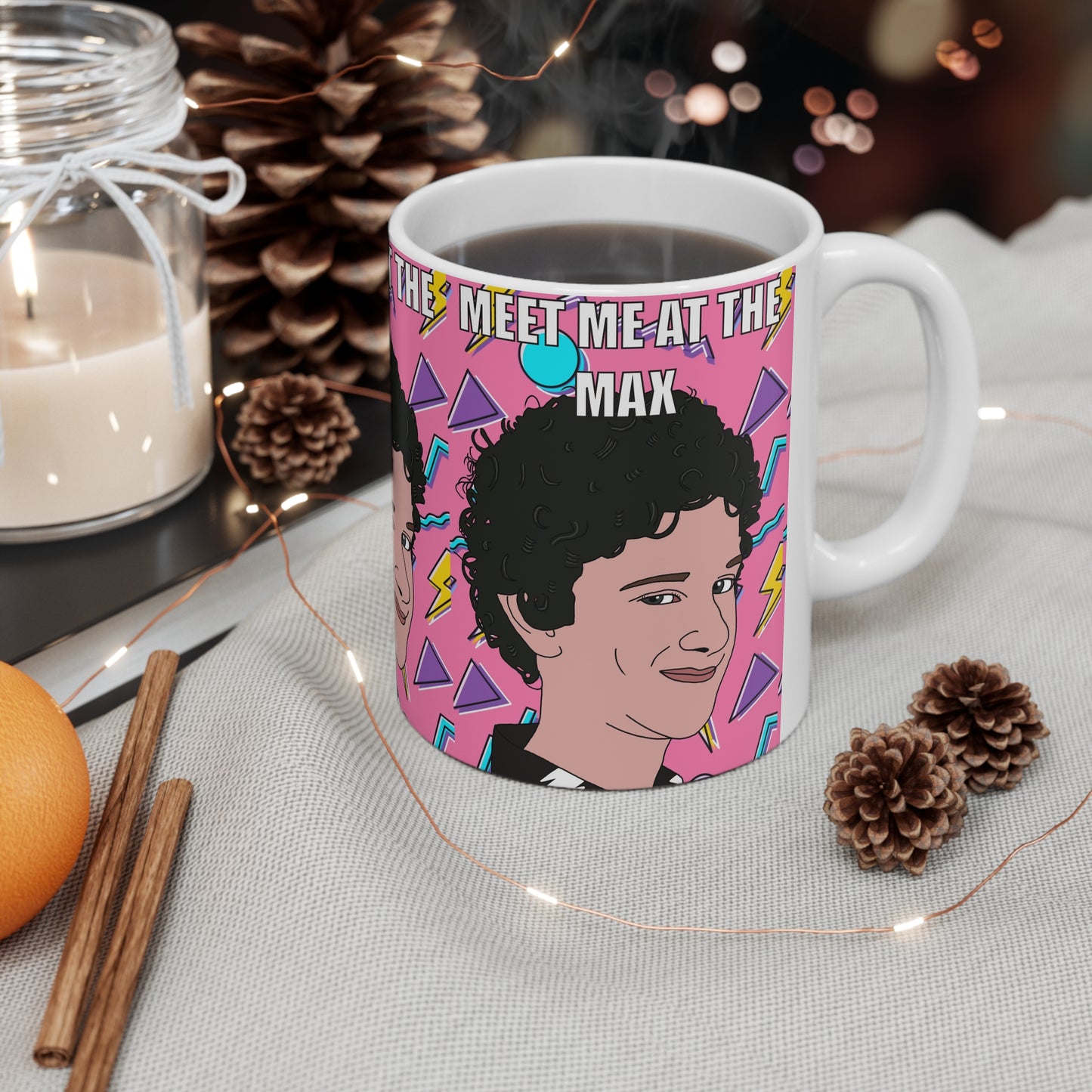 Screech Saved by the Bell Mug — "Meet Me at the Max" Ceramic Coffee Cup