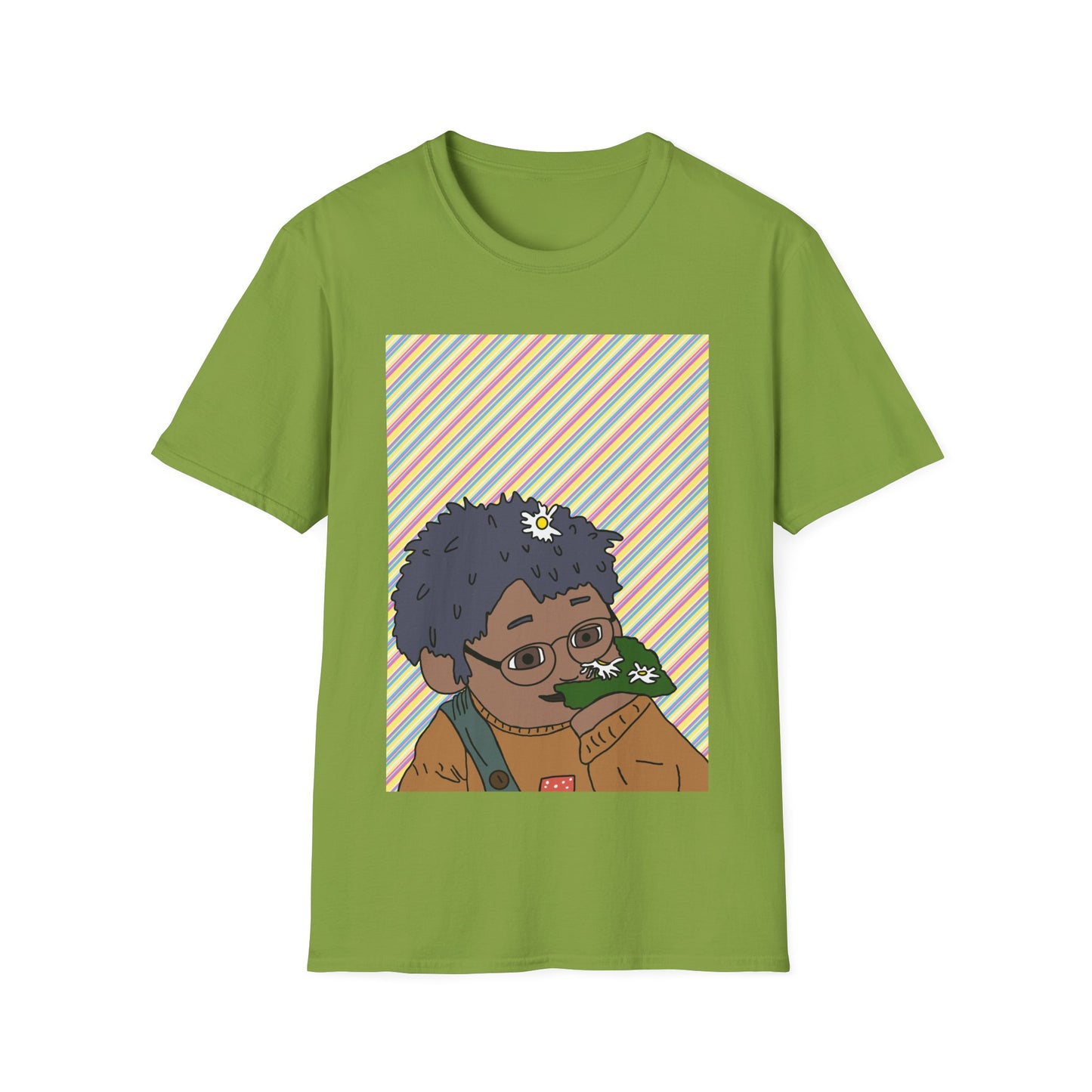 Retro T‑Shirt — Tom Sniffing Flowers Graphic Tee