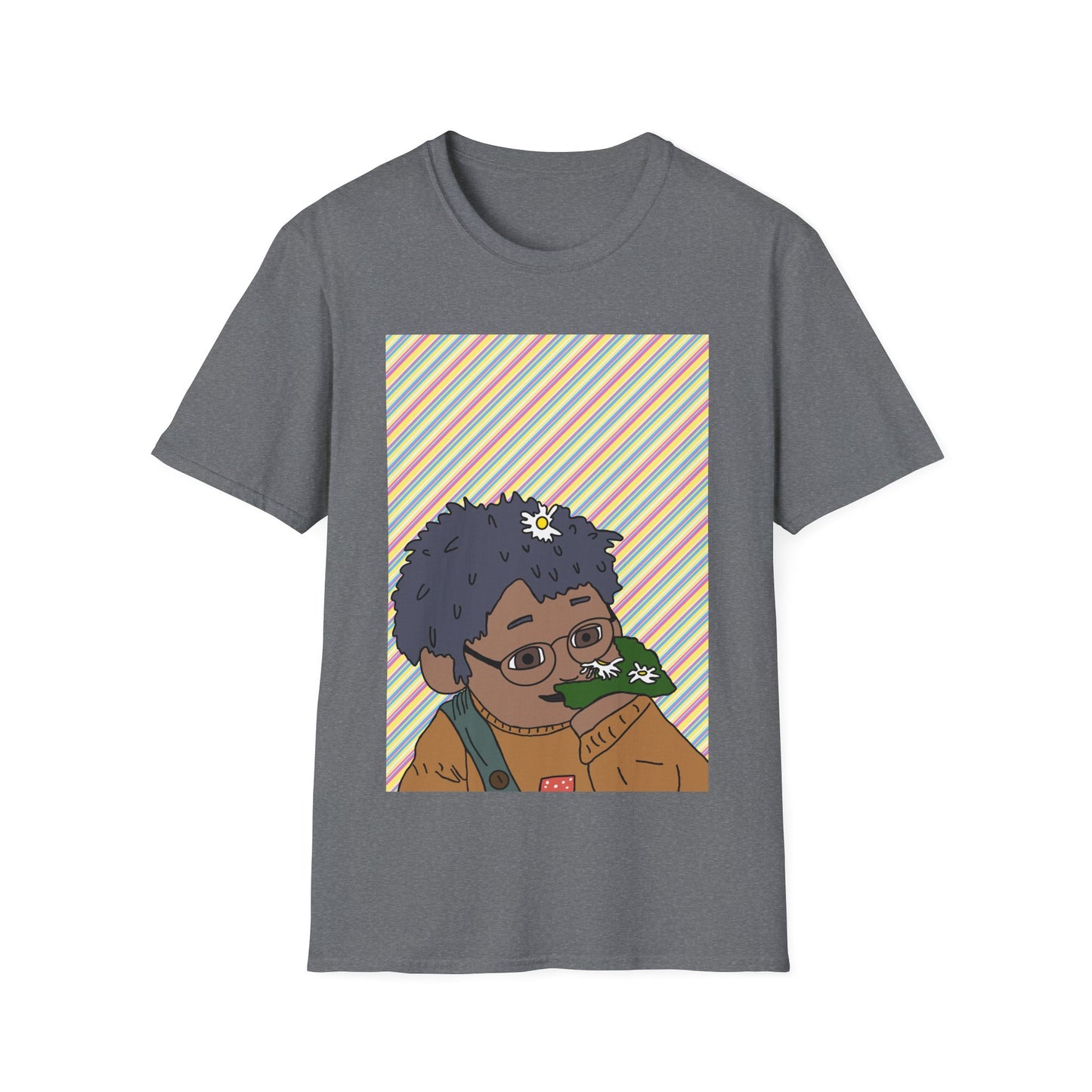 Retro T‑Shirt — Tom Sniffing Flowers Graphic Tee