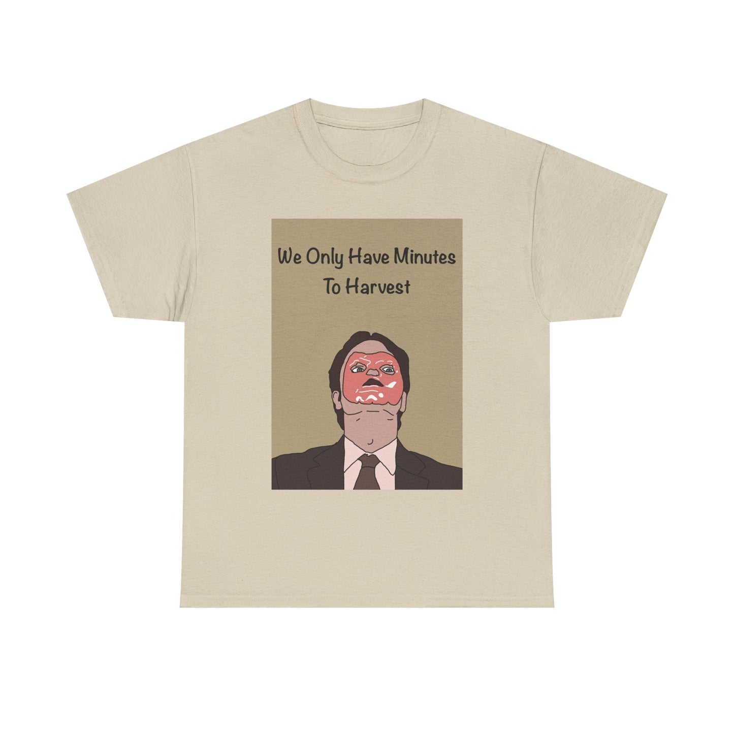 The Office Dwight Schrute Graphic T-Shirt — 'We Only Have Minutes To Harvest'