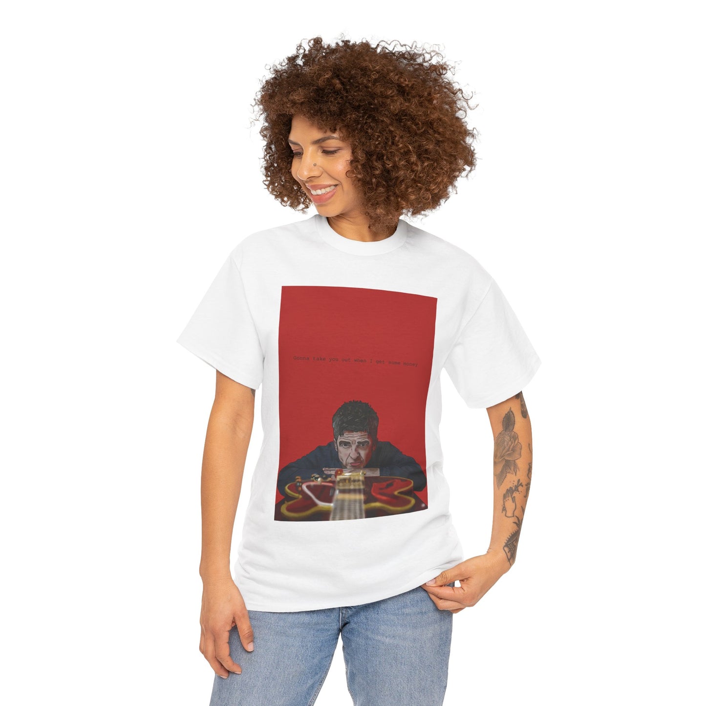 Noel Gallagher T-Shirt — Guitar Graphic Tee