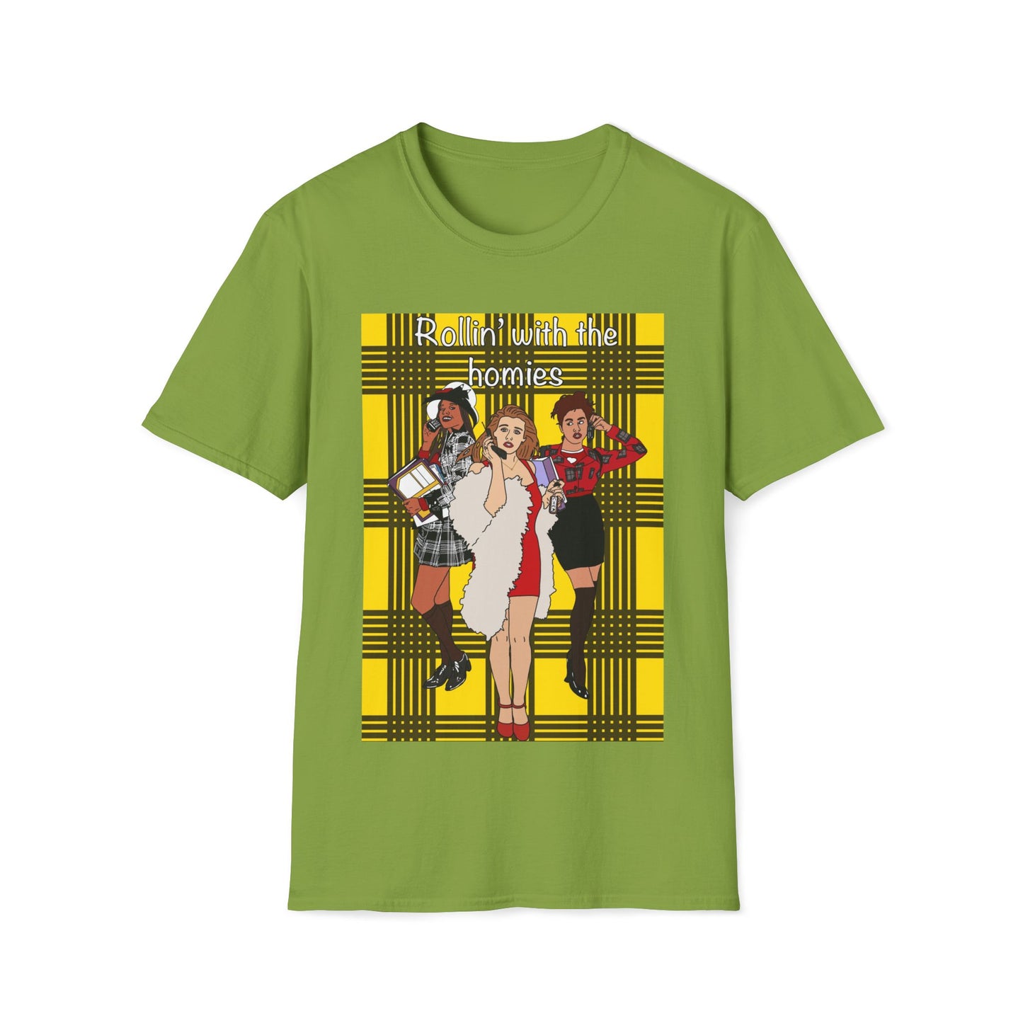 90s Clueless Graphic T-Shirt — ‘Clueless’ Plaid Inspired Retro Femme Tee