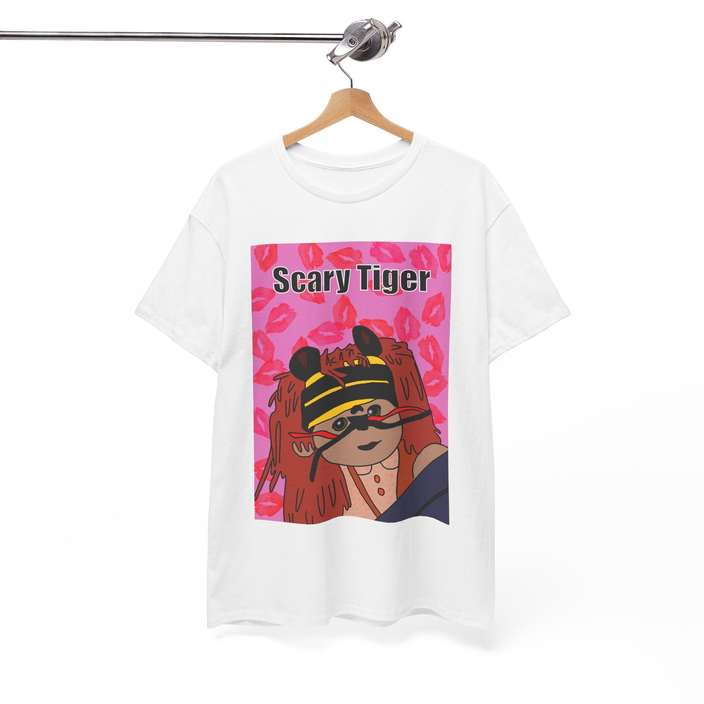 Limited Edition Valentines Day Scary Tiger Graphic Tee