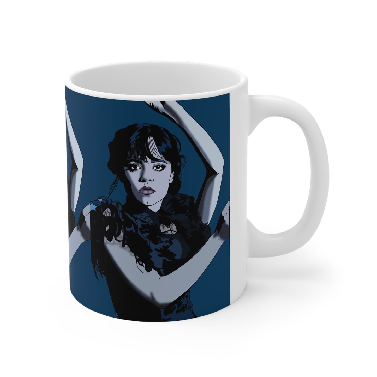 Wednesday Addams Portrait Coffee Cup