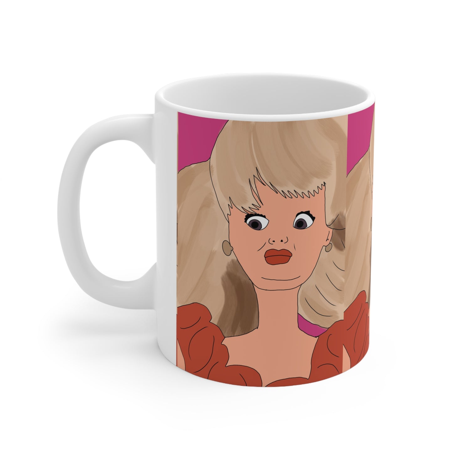 Novelty Mug — Ewww Retro Doll Ceramic Coffee Cup