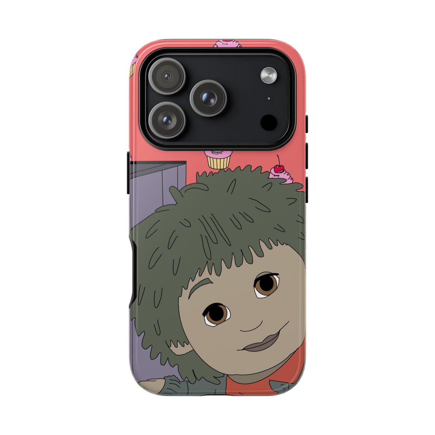 Cute Cupcake Tiny Phone Case — Whimsical Retro Character Protective Cover