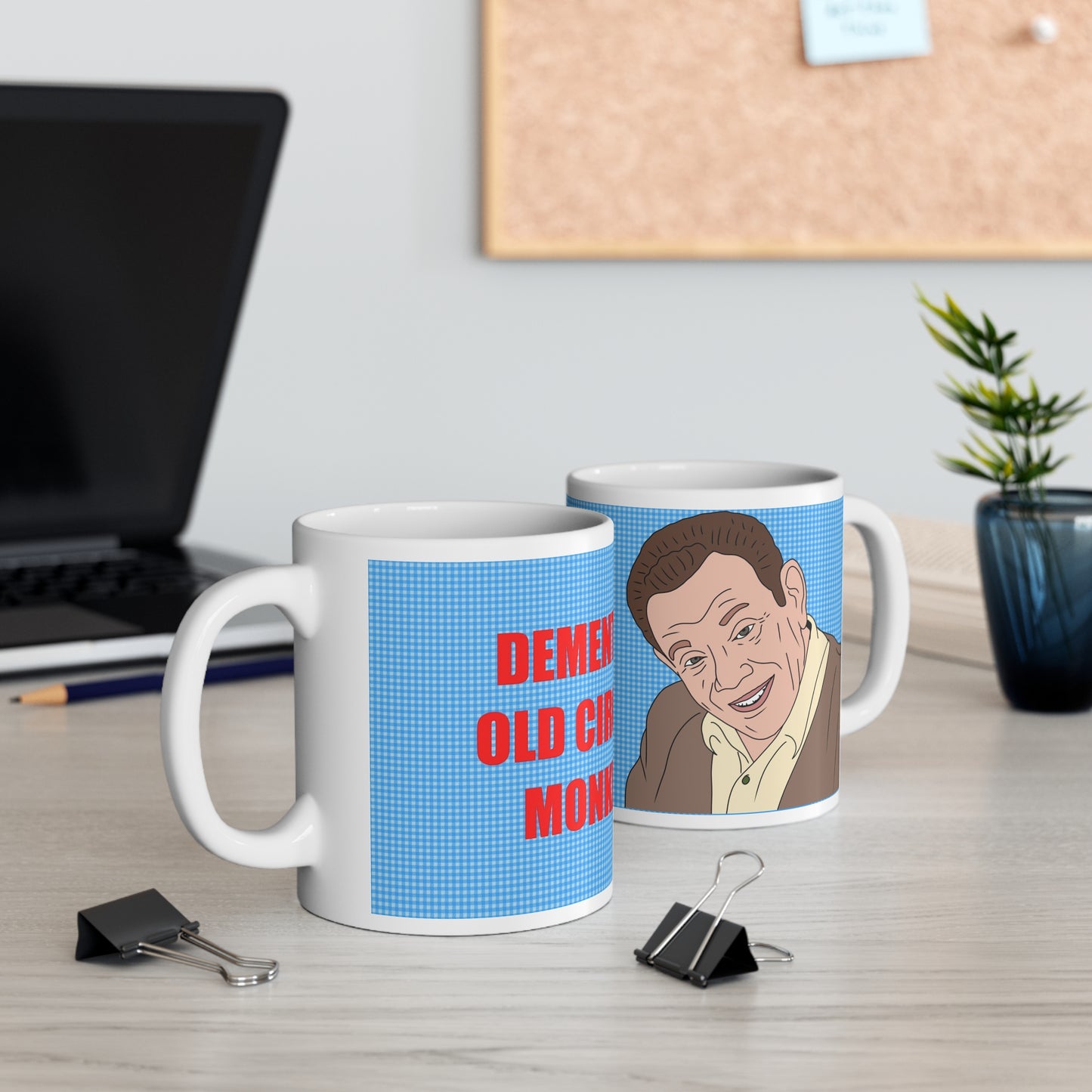 King Of Queens Demented Old Circus Monkey Mug | More Jam