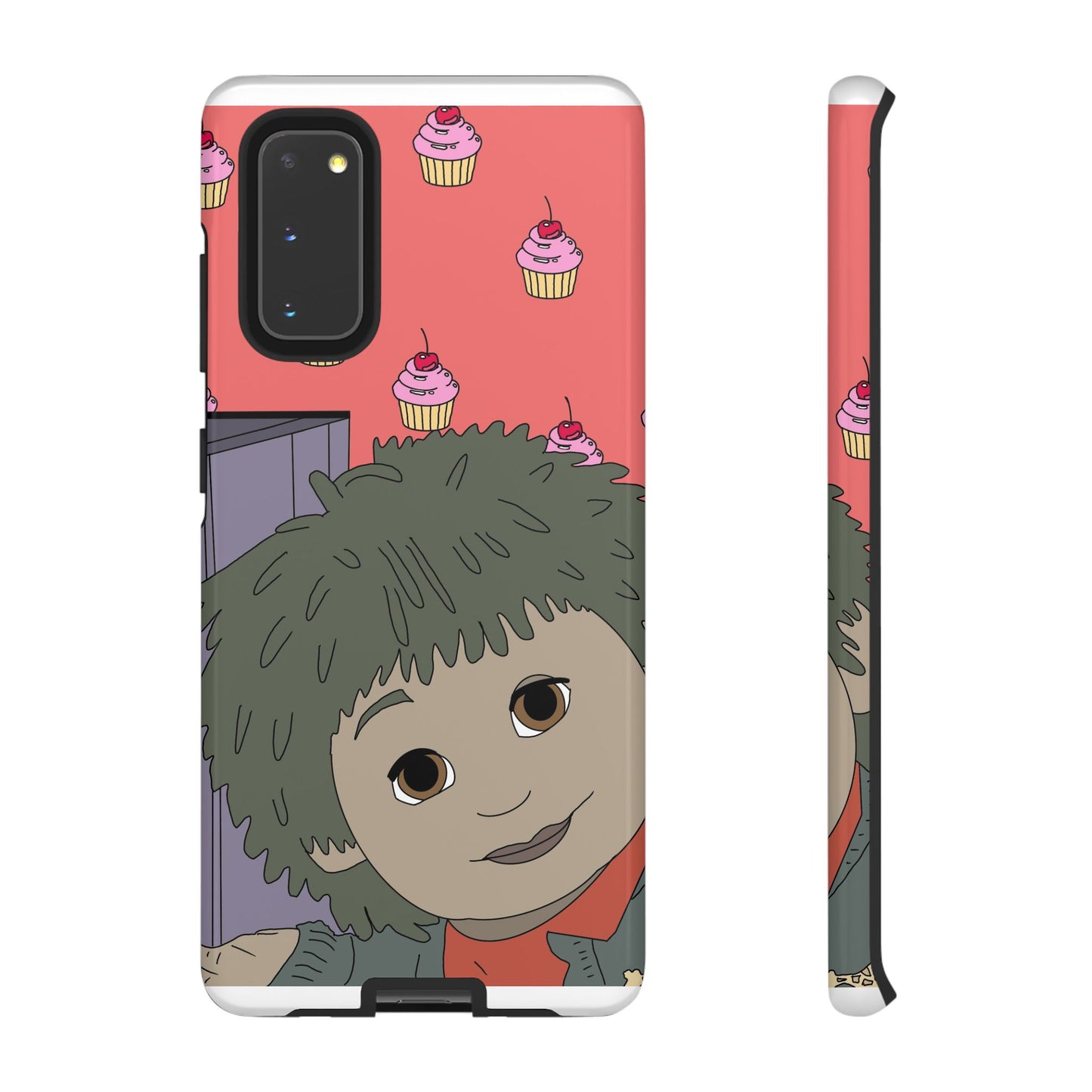 Cute Cupcake Tiny Phone Case — Whimsical Retro Character Protective Cover