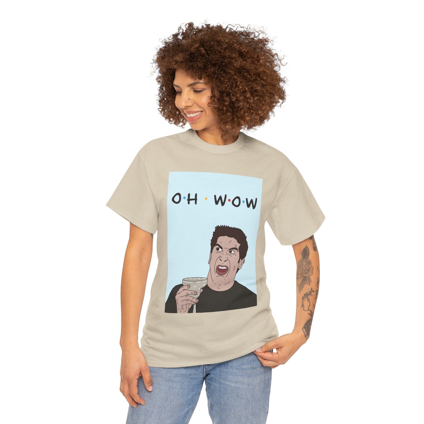 Friends Tee — 'Oh Wow' Funny Ross Geller Shirt