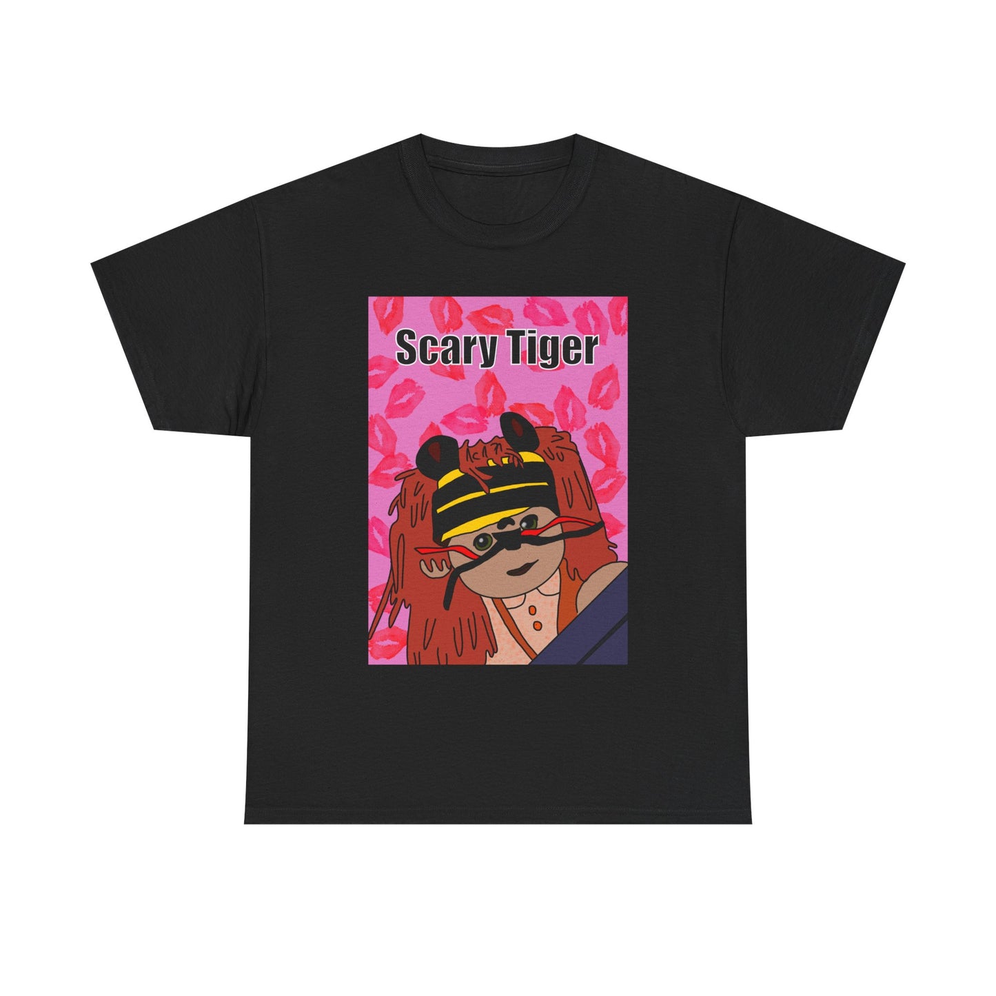 Limited Edition Valentines Day Scary Tiger Graphic Tee
