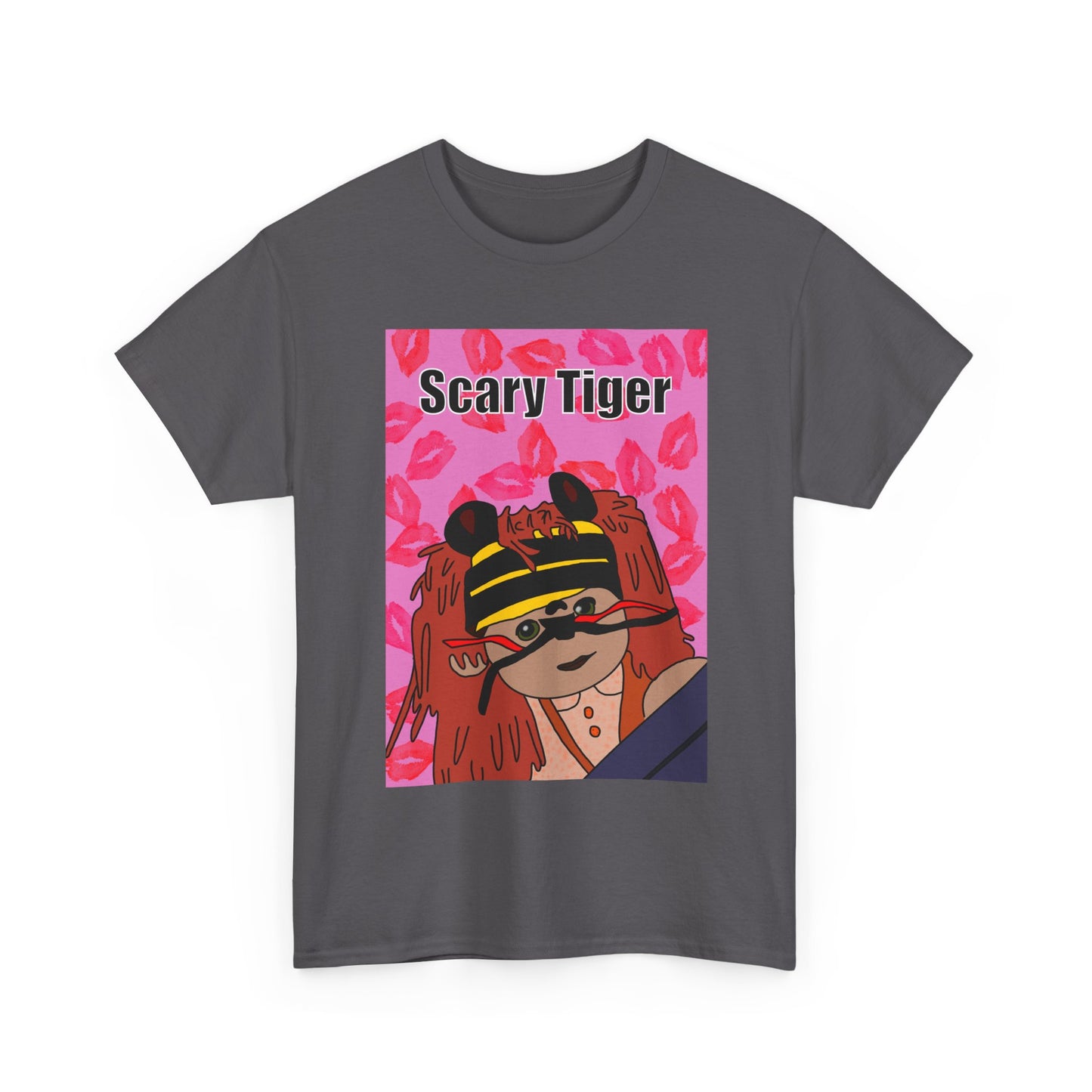 Limited Edition Valentines Day Scary Tiger Graphic Tee