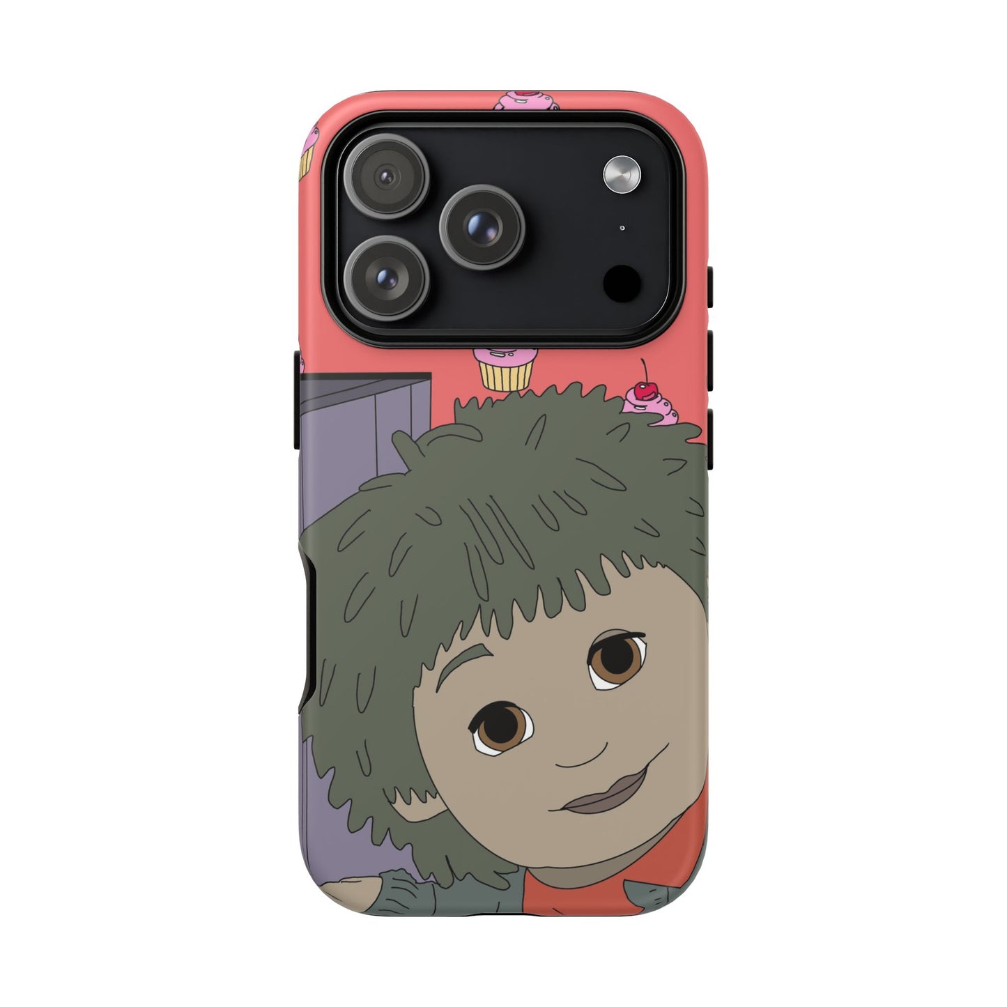 Cute Cupcake Tiny Phone Case — Whimsical Retro Character Protective Cover